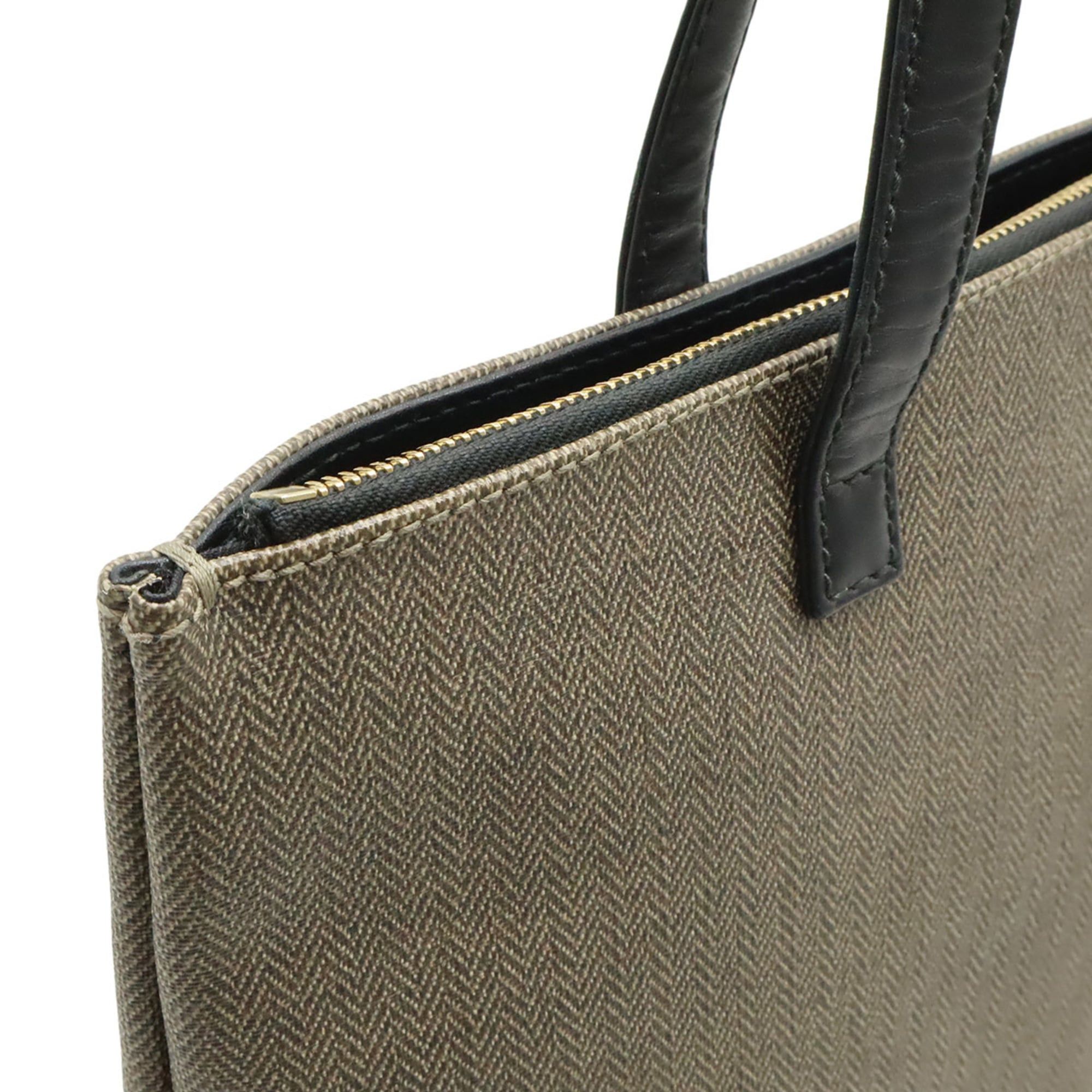 Bvlgari BVLGARI COLLEZIONE Tote Bag/Shoulder Bag, Leather, Greige/Black Size ONE SIZE - 8 Thumbnail