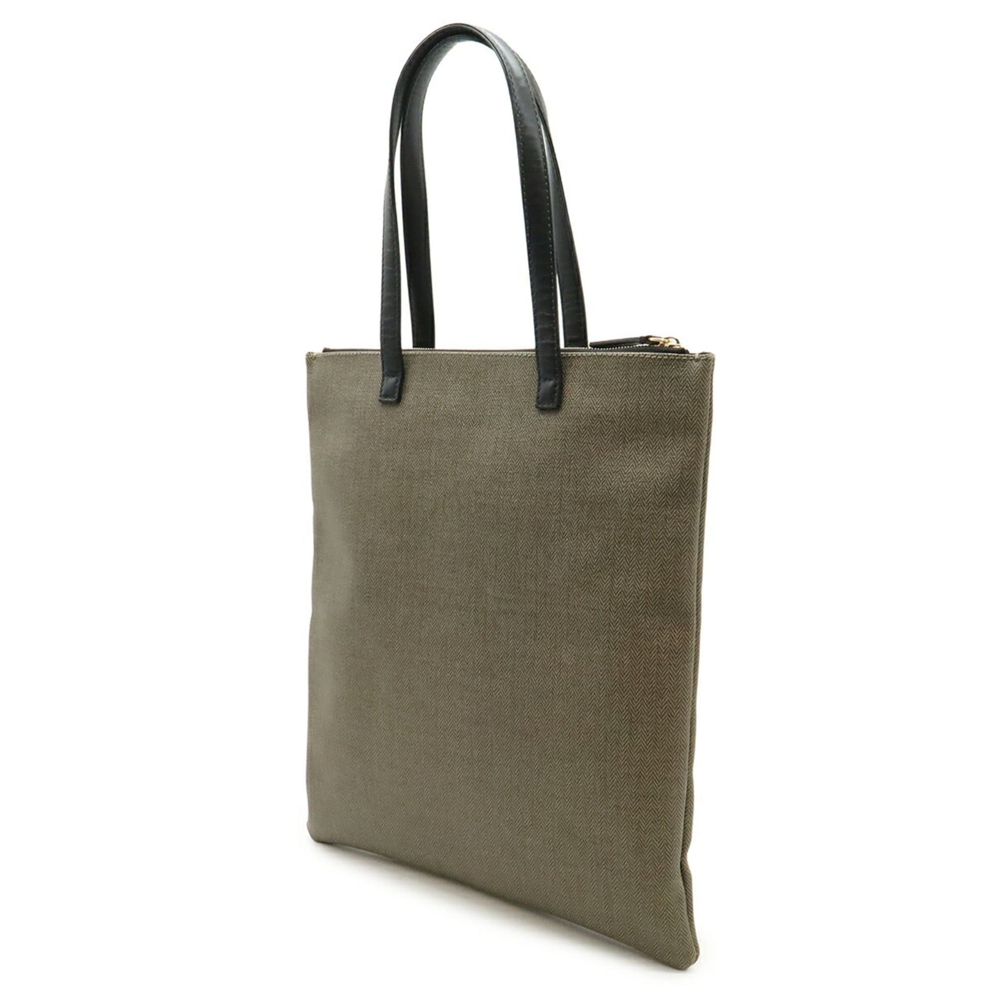 Bvlgari BVLGARI COLLEZIONE Tote Bag/Shoulder Bag, Leather, Greige/Black Size ONE SIZE - 3 Thumbnail