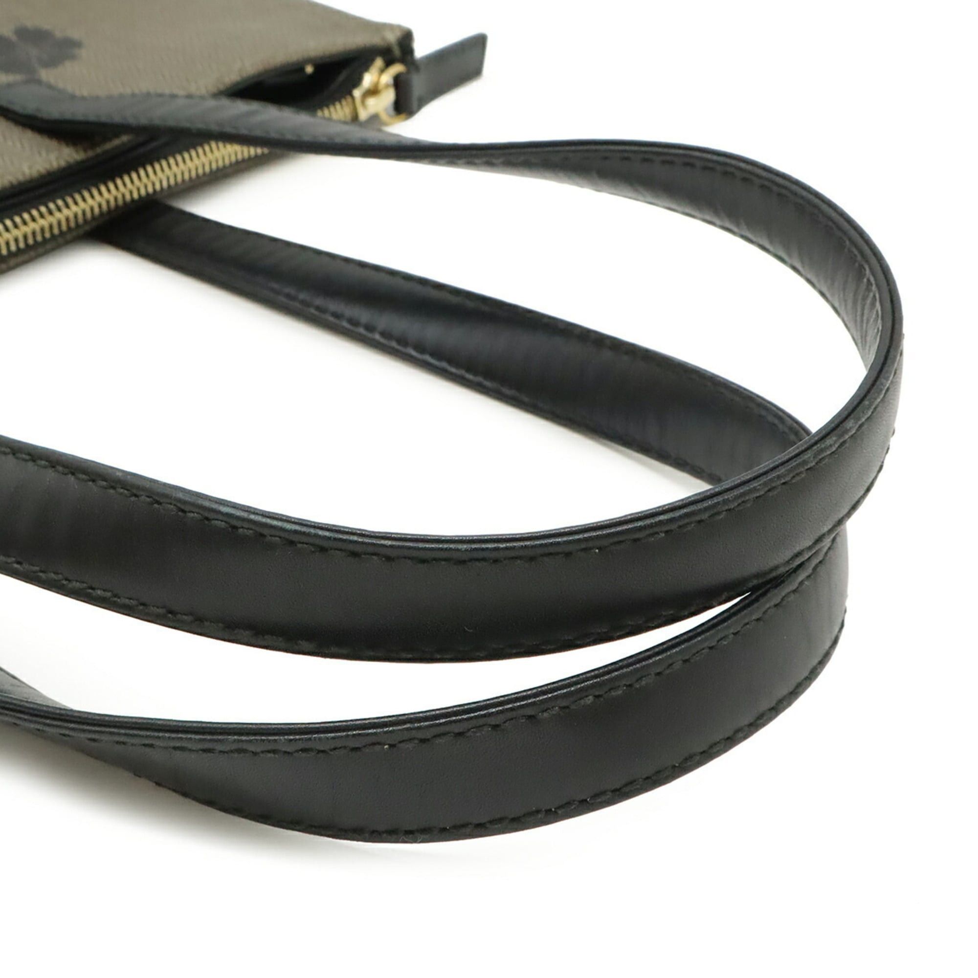 Bvlgari BVLGARI COLLEZIONE Tote Bag/Shoulder Bag, Leather, Greige/Black Size ONE SIZE - 5 Thumbnail