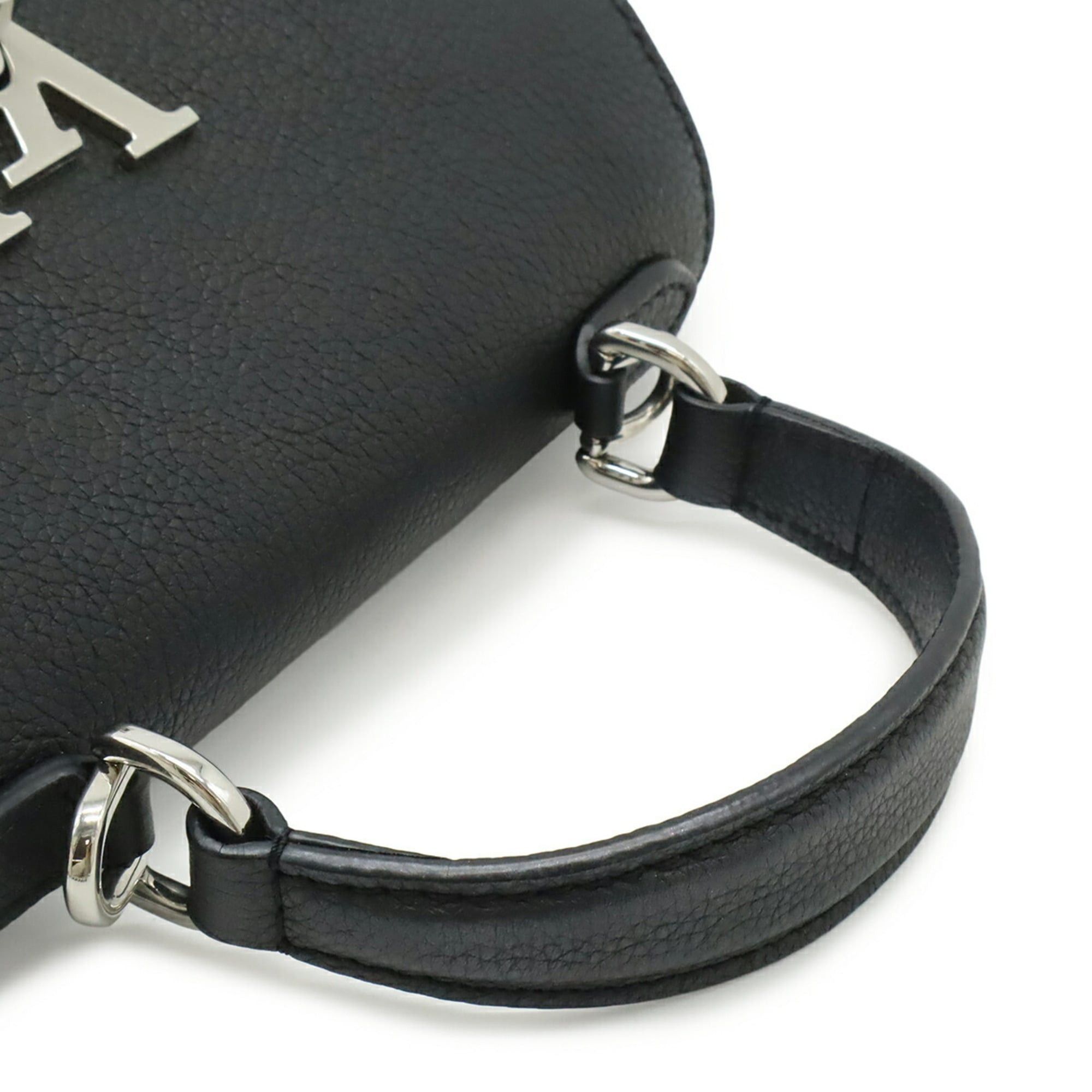 Louis Vuitton LOUIS VUITTON Lockme Ever Mini Handbag/Shoulder Bag, Soft Calf Leather, Noir Black (M20997) Size ONE SIZE - 7 Thumbnail