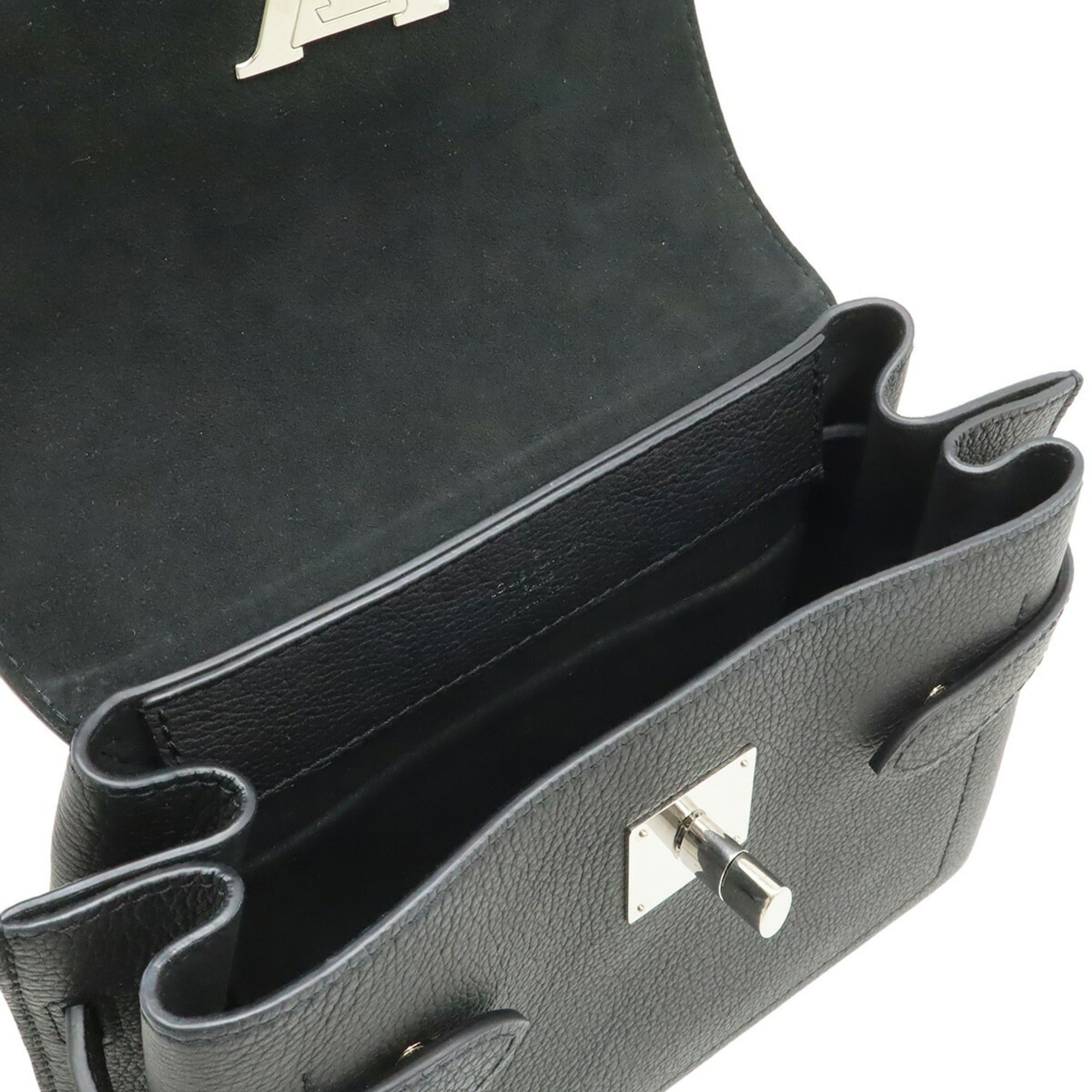 Louis Vuitton LOUIS VUITTON Lockme Ever Mini Handbag/Shoulder Bag, Soft Calf Leather, Noir Black (M20997) Size ONE SIZE - 8 Thumbnail