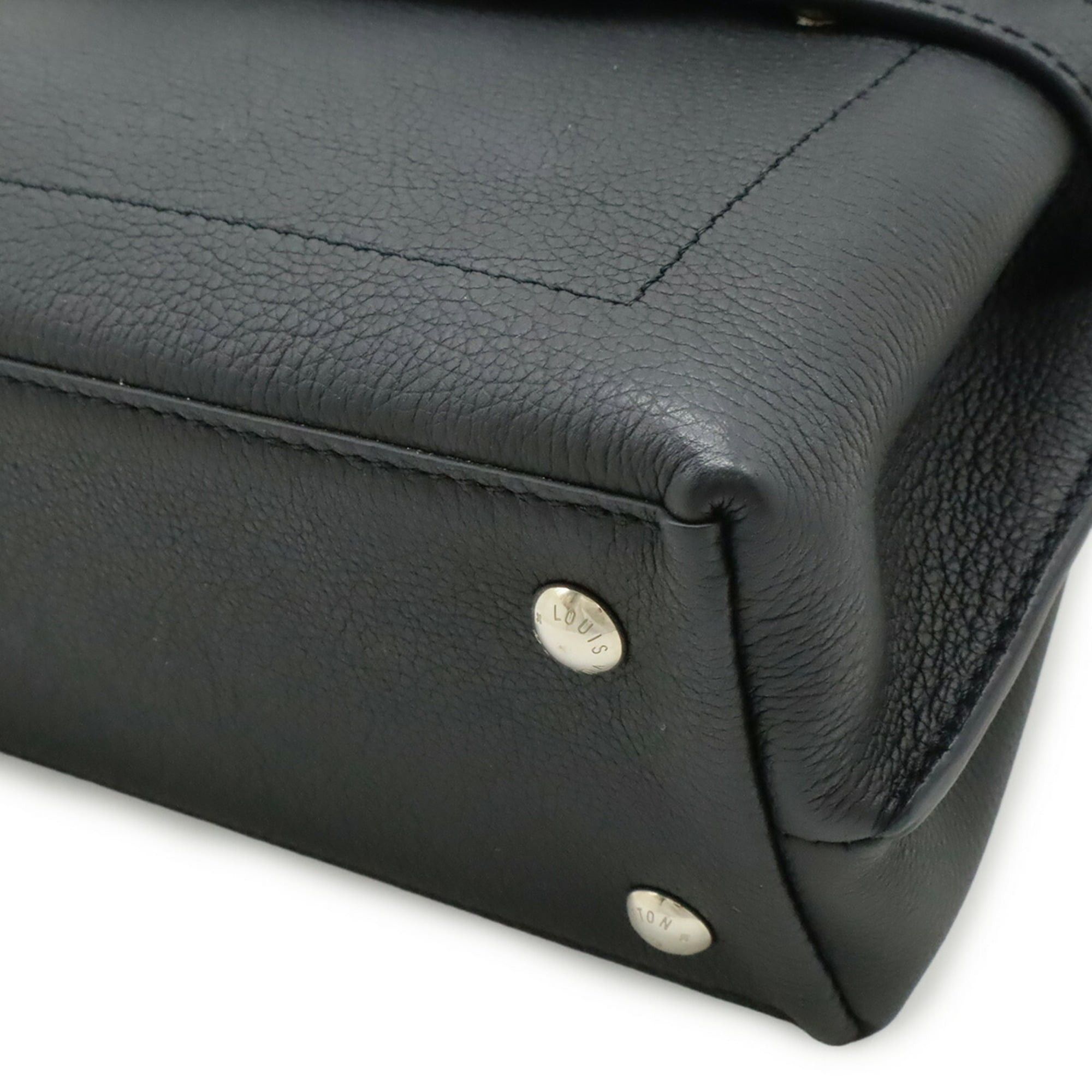 Louis Vuitton LOUIS VUITTON Lockme Ever Mini Handbag/Shoulder Bag, Soft Calf Leather, Noir Black (M20997) Size ONE SIZE - 4 Thumbnail