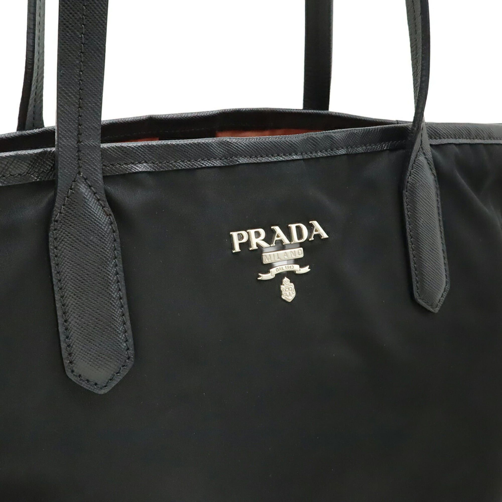 Prada PRADA Tote Bag Shoulder Nylon Leather Black NERO BR3924 Size ONE SIZE - 9 Thumbnail