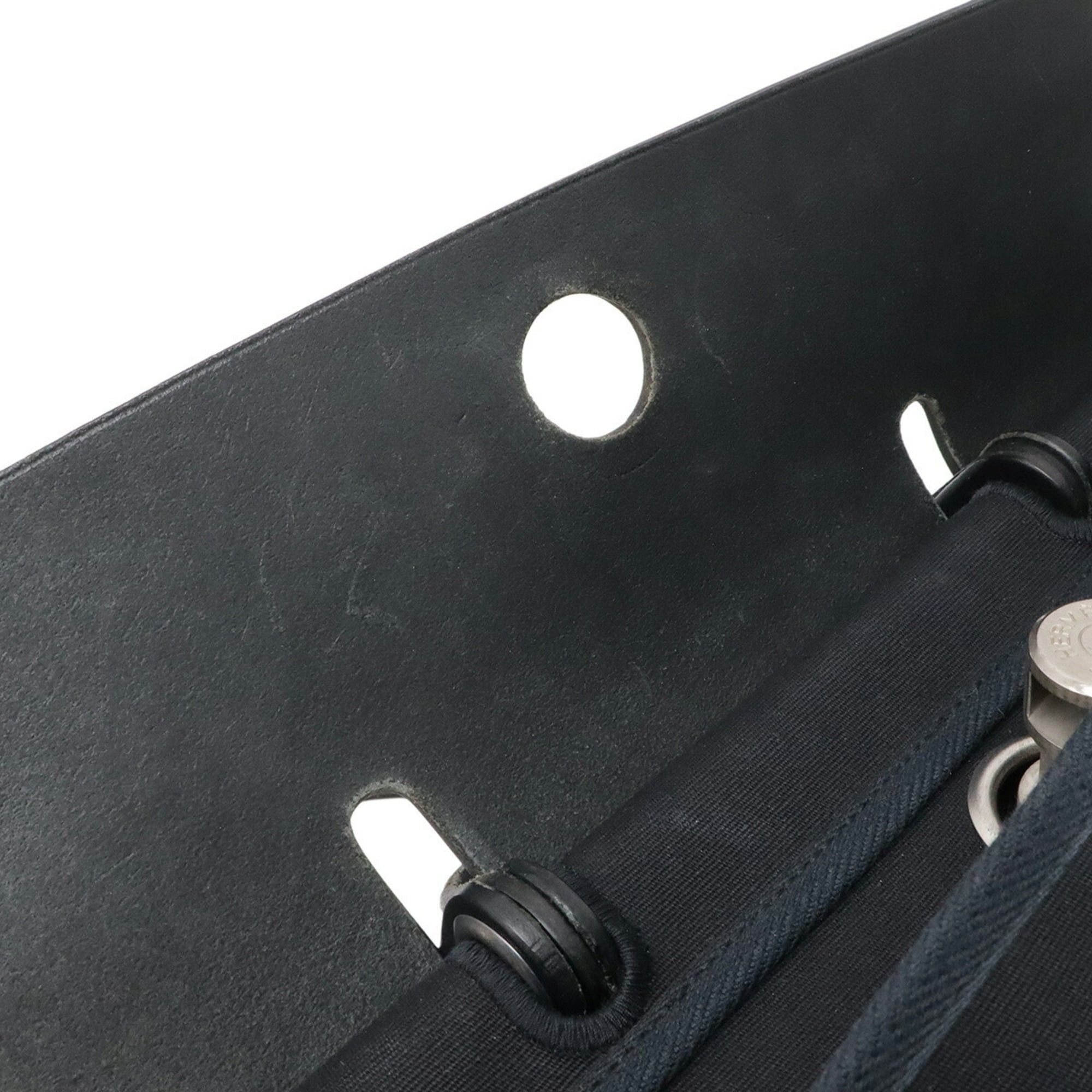 Hermes HERMES Herbag MM Handbag Shoulder Bag Toile Officier Canvas Leather Black □D Stamp Size ONE SIZE - 9 Thumbnail