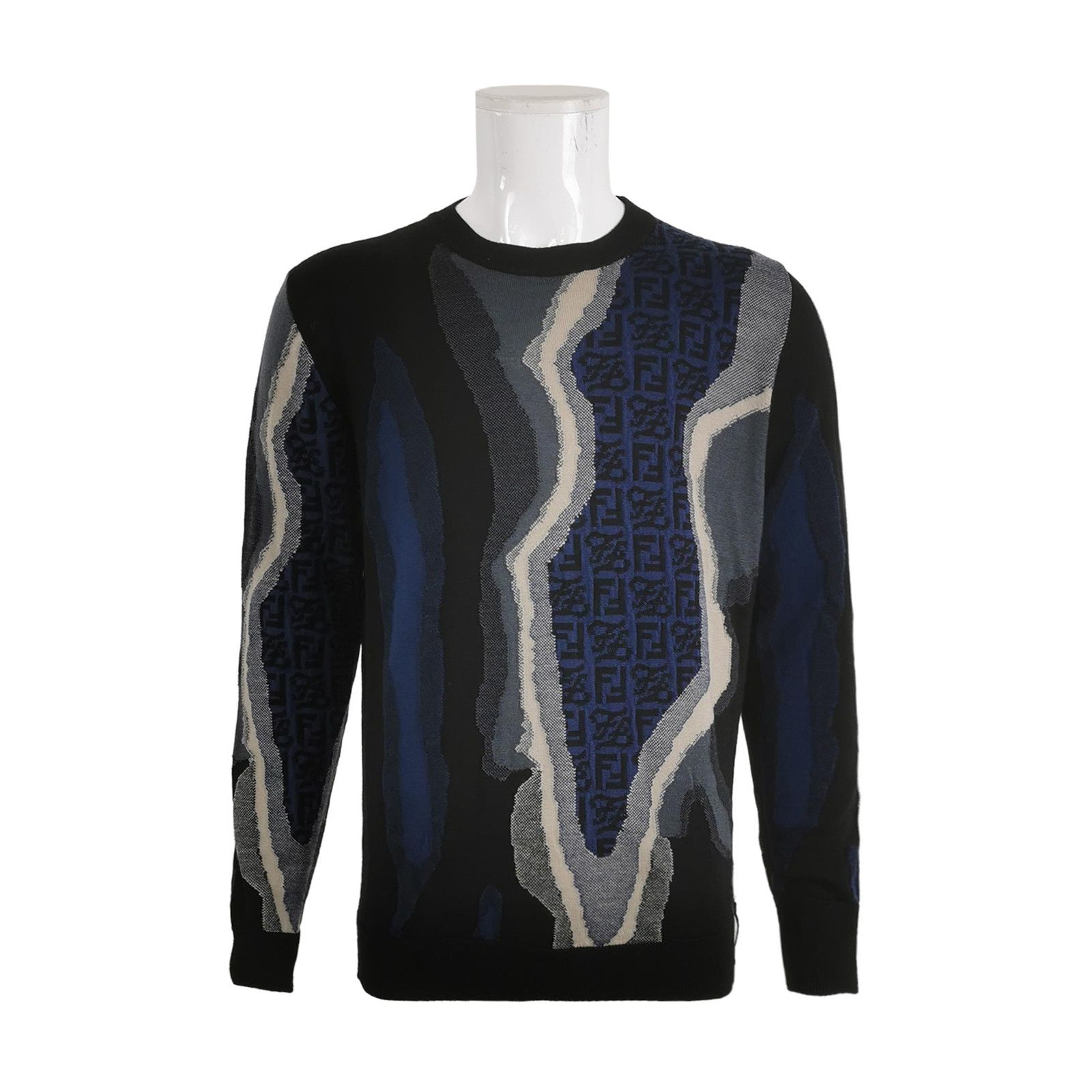 Fendi Fendi Abstract Intarsia Knit Sweater Size 54 Size US L / EU 52-54 / 3 - 2 Thumbnail