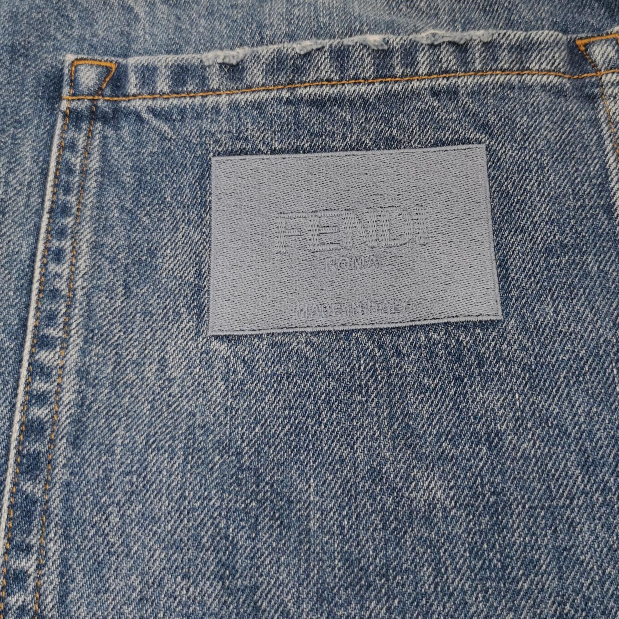 Fendi Fendi Raw Hem Denim Shorts Size 33 Size US 33 - 4 Thumbnail