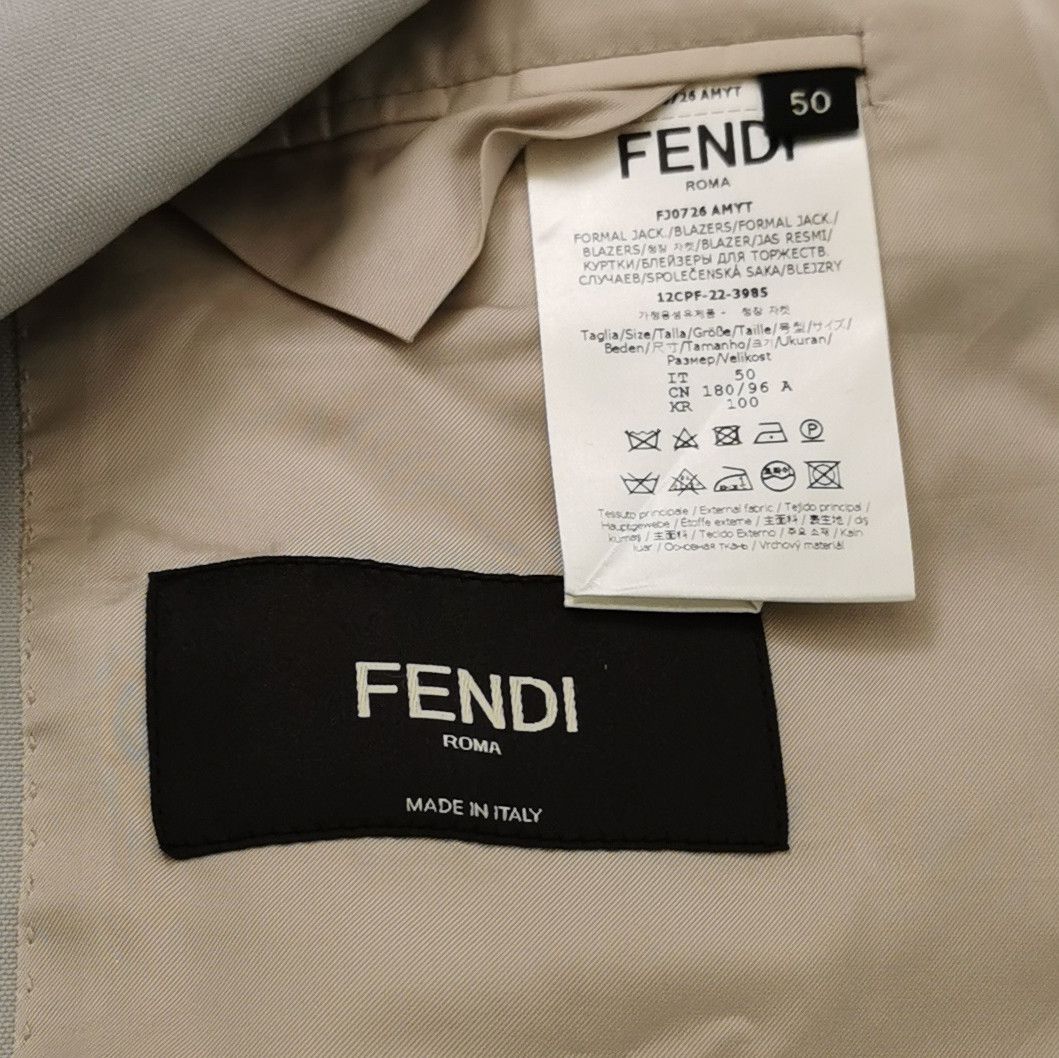 Fendi Fendi Zip-Back Wool Blend Blazer 40R Size 40R - 6 Thumbnail