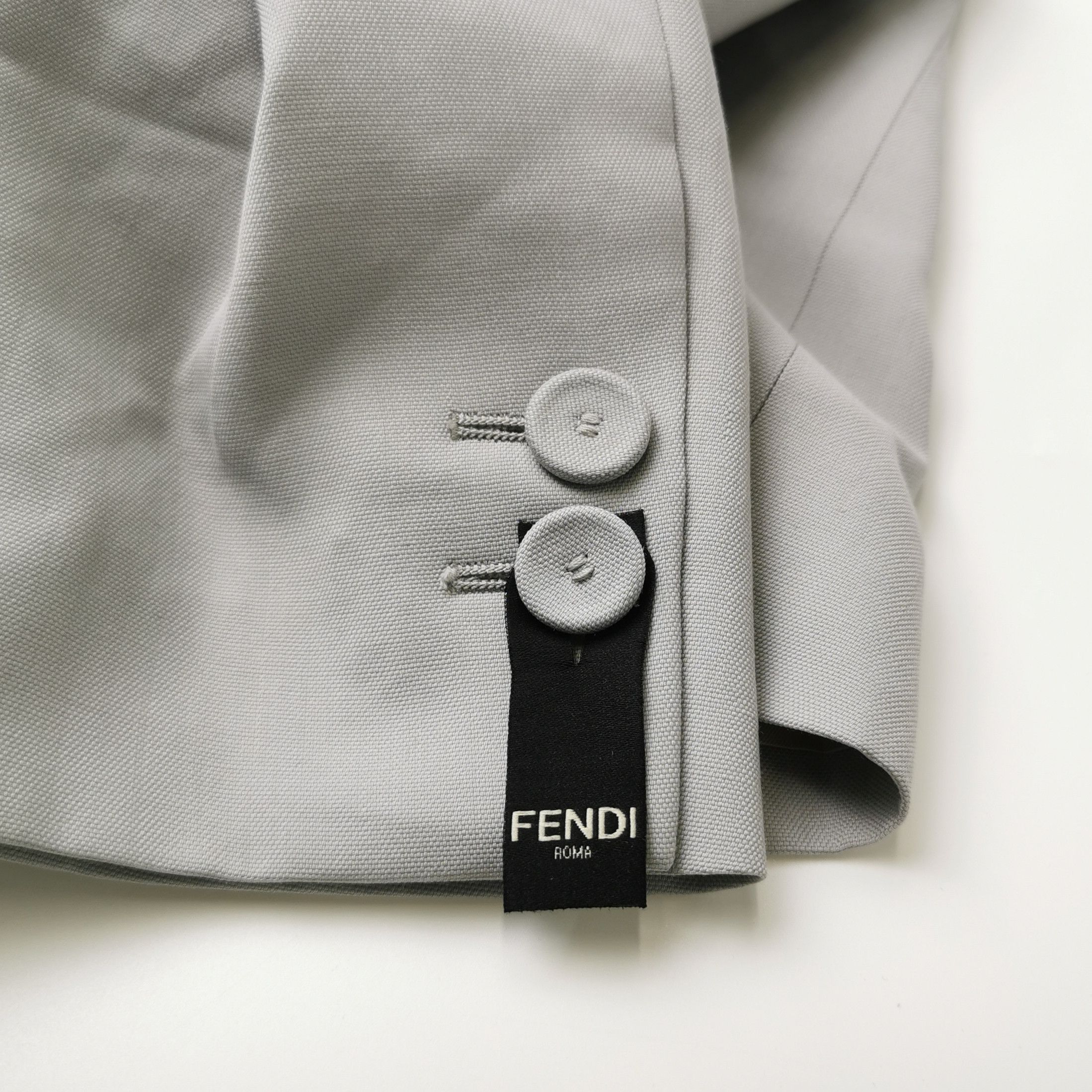 Fendi Fendi Zip-Back Wool Blend Blazer 40R Size 40R - 4 Thumbnail