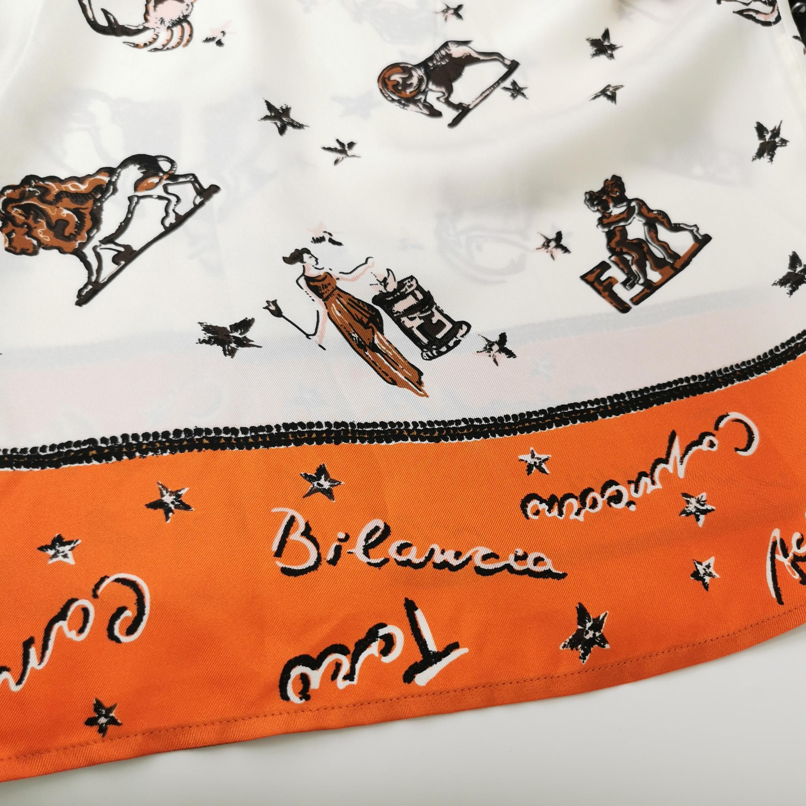 Fendi Fendi Zodiac Print Silk Short Sleeve Shirt 40 Size US M / EU 48-50 / 2 - 4 Thumbnail