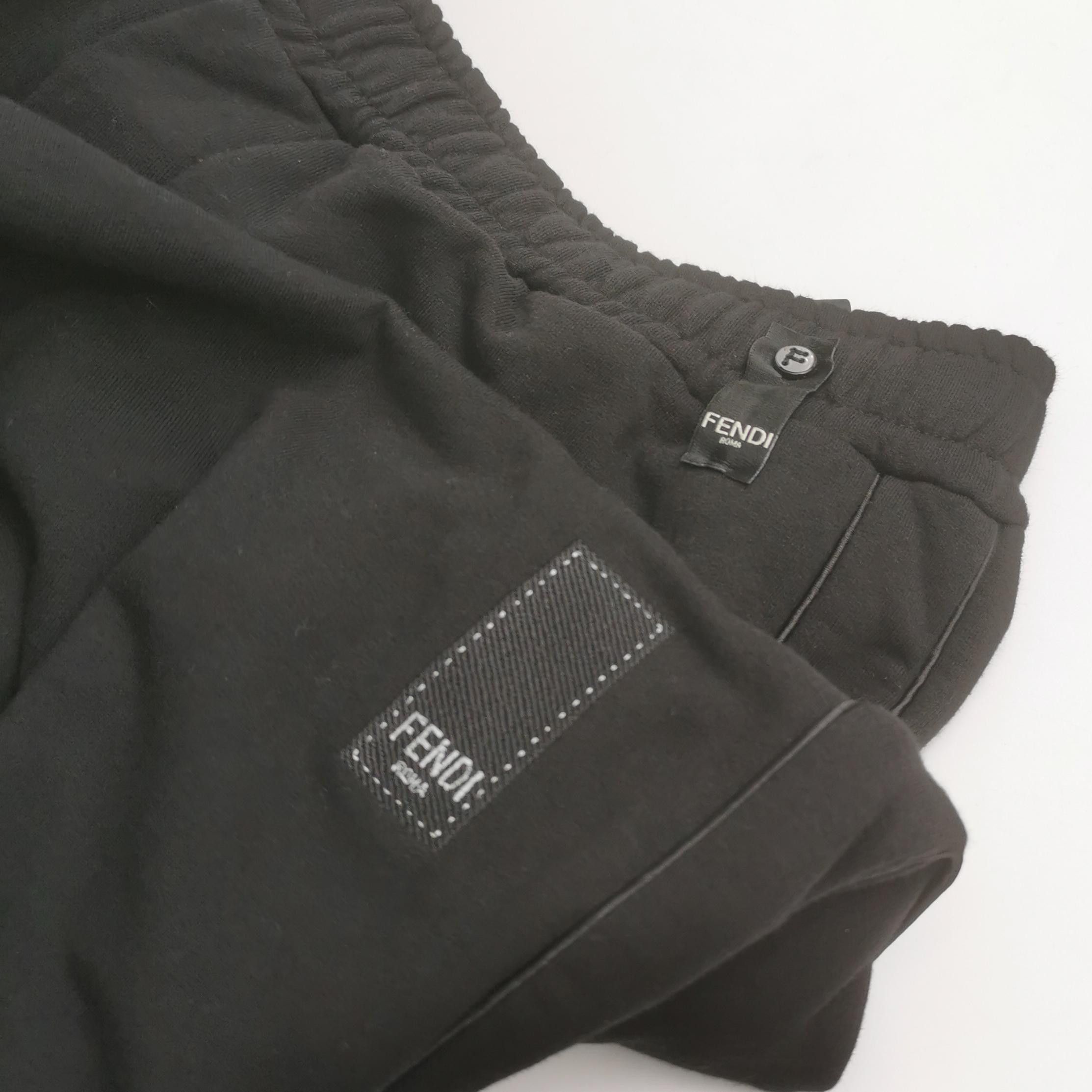 Fendi Fendi Cotton Logo Patch Joggers IT 50 Size US 34 / EU 50 - 4 Thumbnail