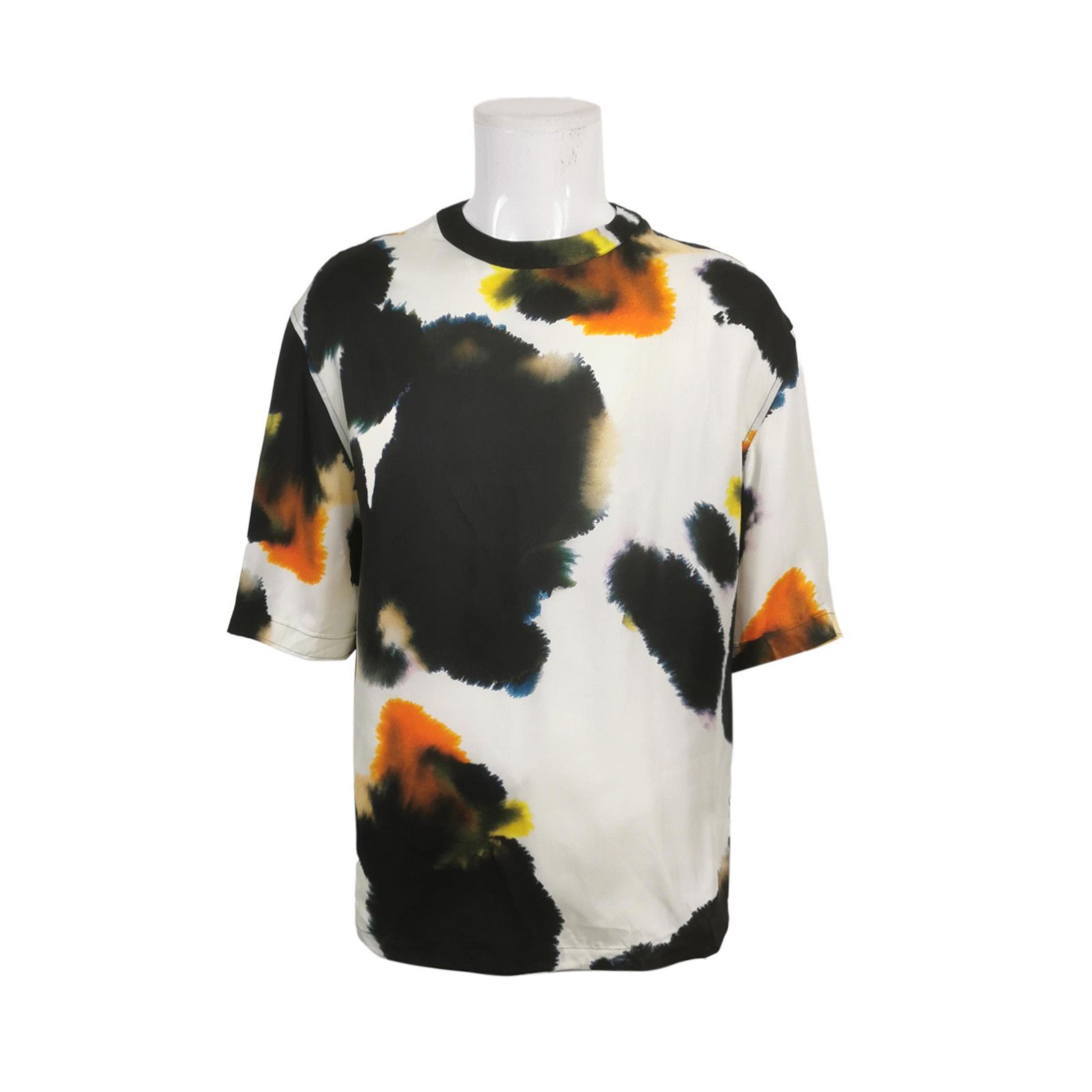 Fendi Fendi Watercolor Print Silk Short Sleeve Top Size M Size US M / EU 48-50 / 2 - 2 Thumbnail