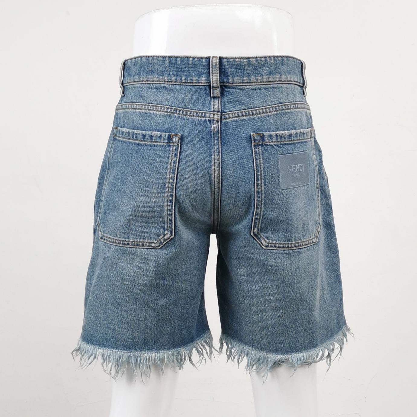 Fendi Fendi Frayed Hem Denim Shorts Size 30 Size US 30 / EU 46 - 3 Thumbnail