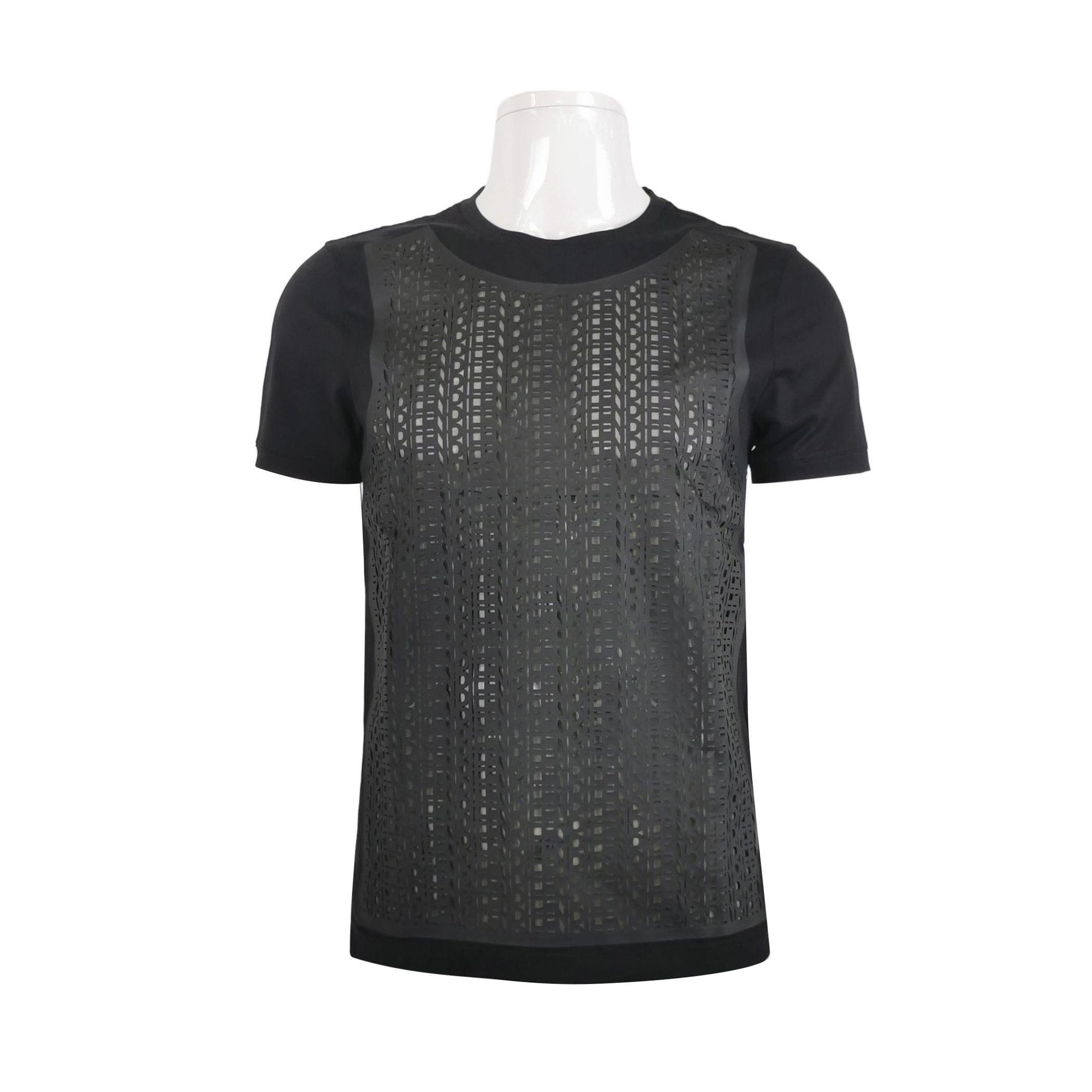 Fendi Fendi Perforated Cutout Front T-Shirt Size S Size US S / EU 44-46 / 1 - 2 Thumbnail