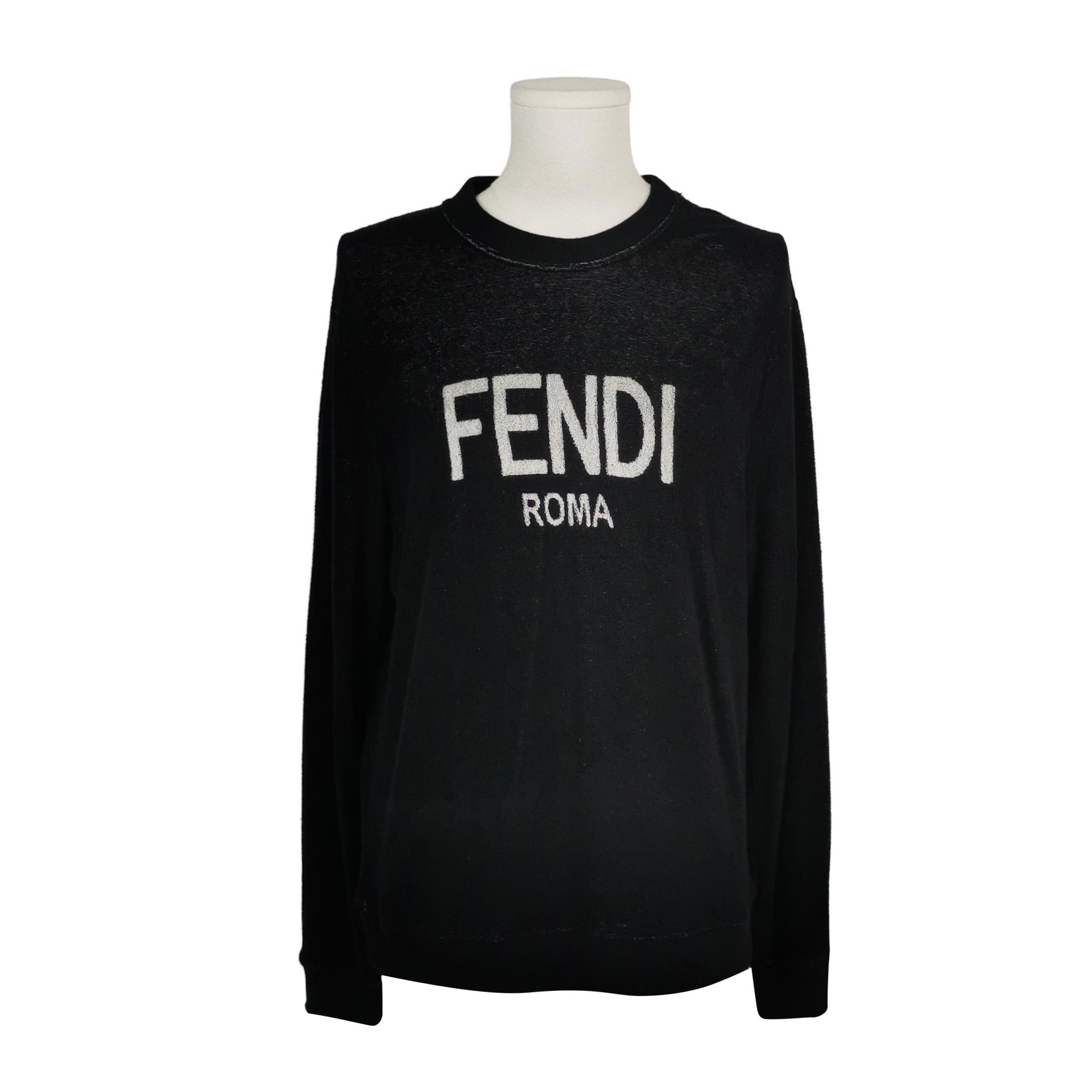 Fendi Fendi Roma Logo Knit Sweater US M Size US M / EU 48-50 / 2 - 2 Thumbnail