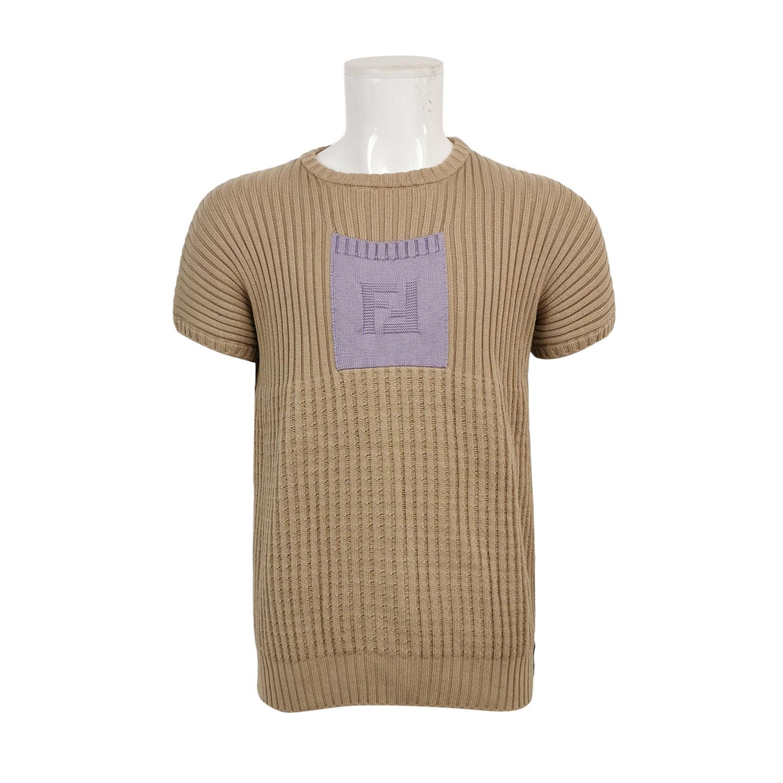 Fendi Fendi FF Logo Patch Ribbed Knit Sweater 50 Size US M / EU 48-50 / 2 - 2 Thumbnail