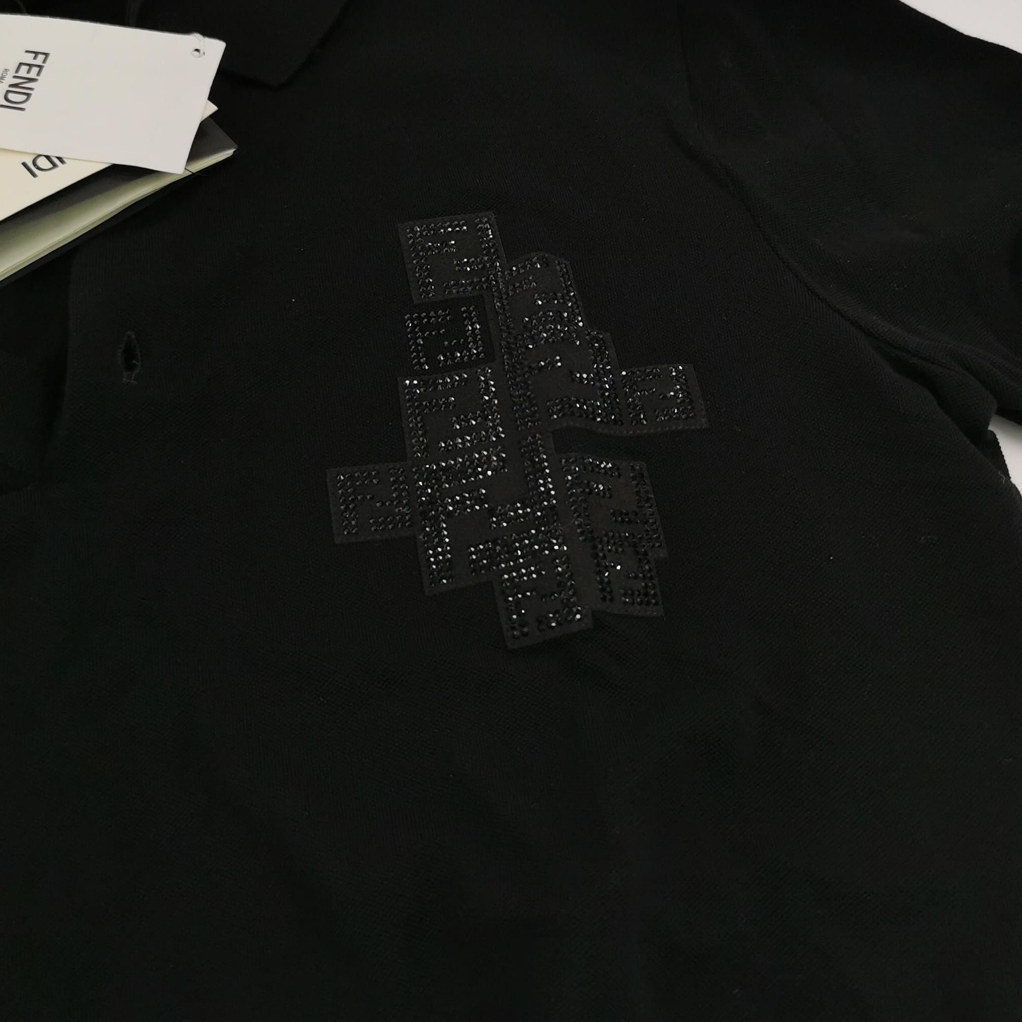 Fendi Fendi Embellished FF Logo Polo Shirt XS Size US XS / EU 42 / 0 - 4 Thumbnail