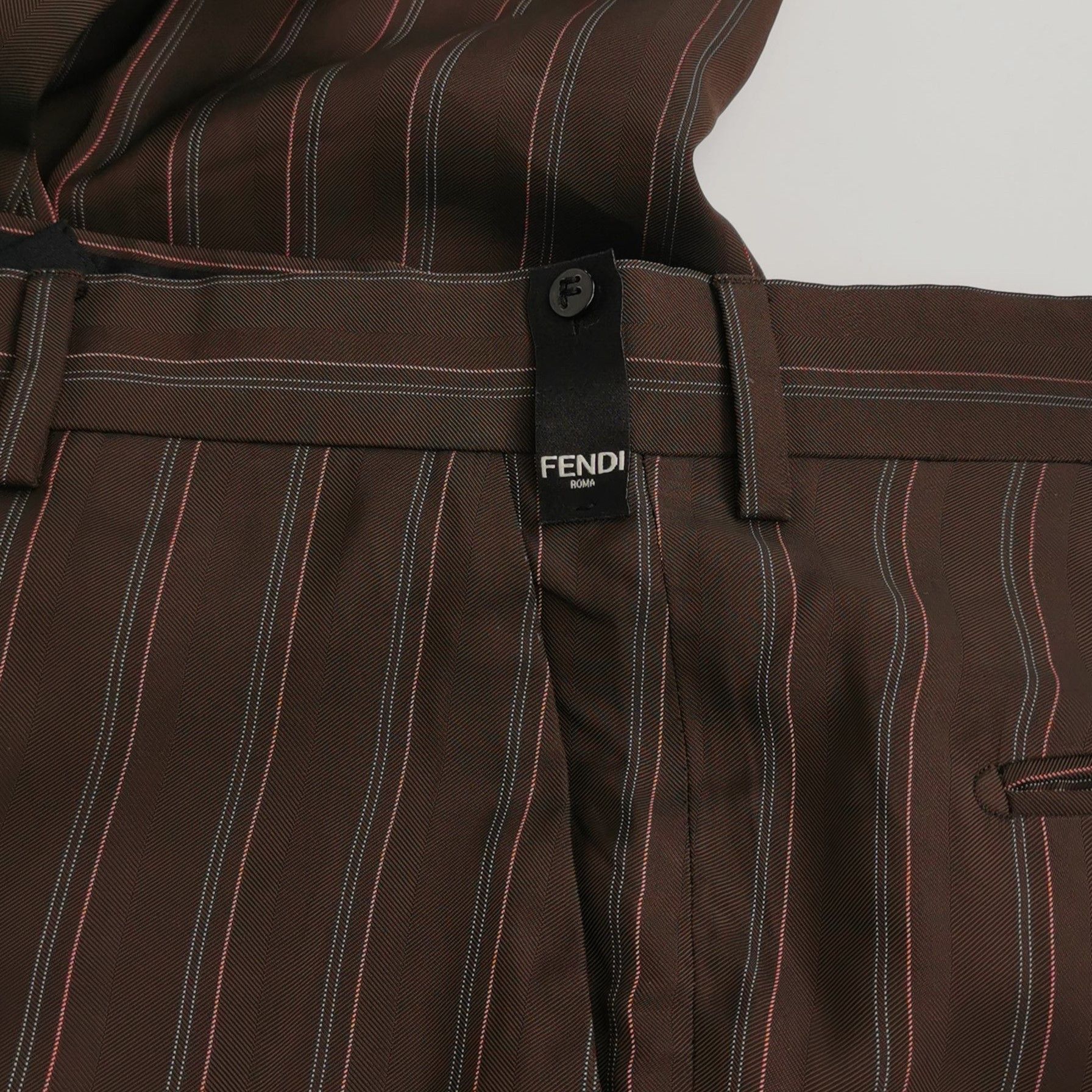 Fendi Fendi Striped Viscose Casual Pants Size 48 Size US 32 / EU 48 - 4 Thumbnail