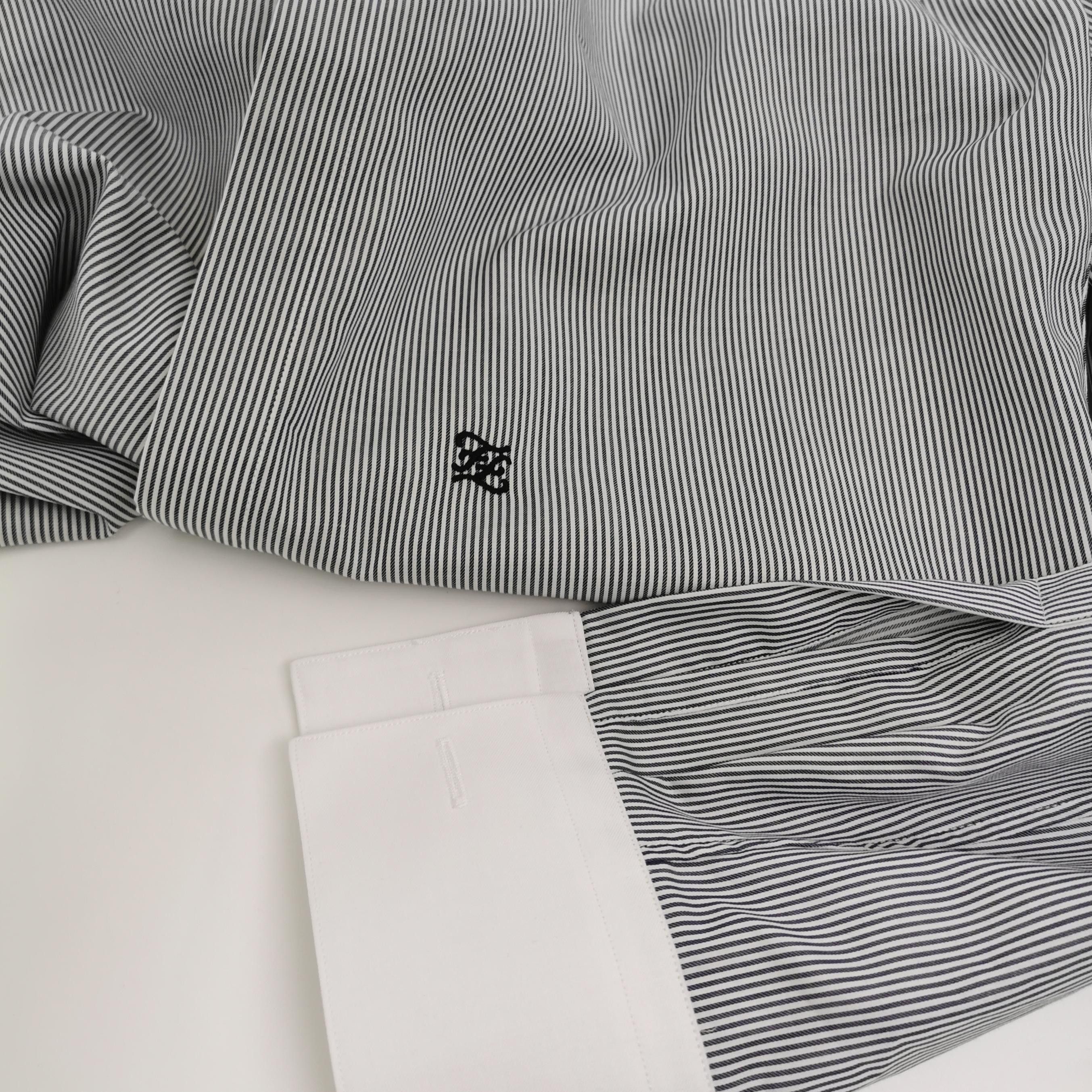 Fendi Fendi Striped Contrast Collar Shirt 37 Size US S / EU 44-46 / 1 - 4 Thumbnail