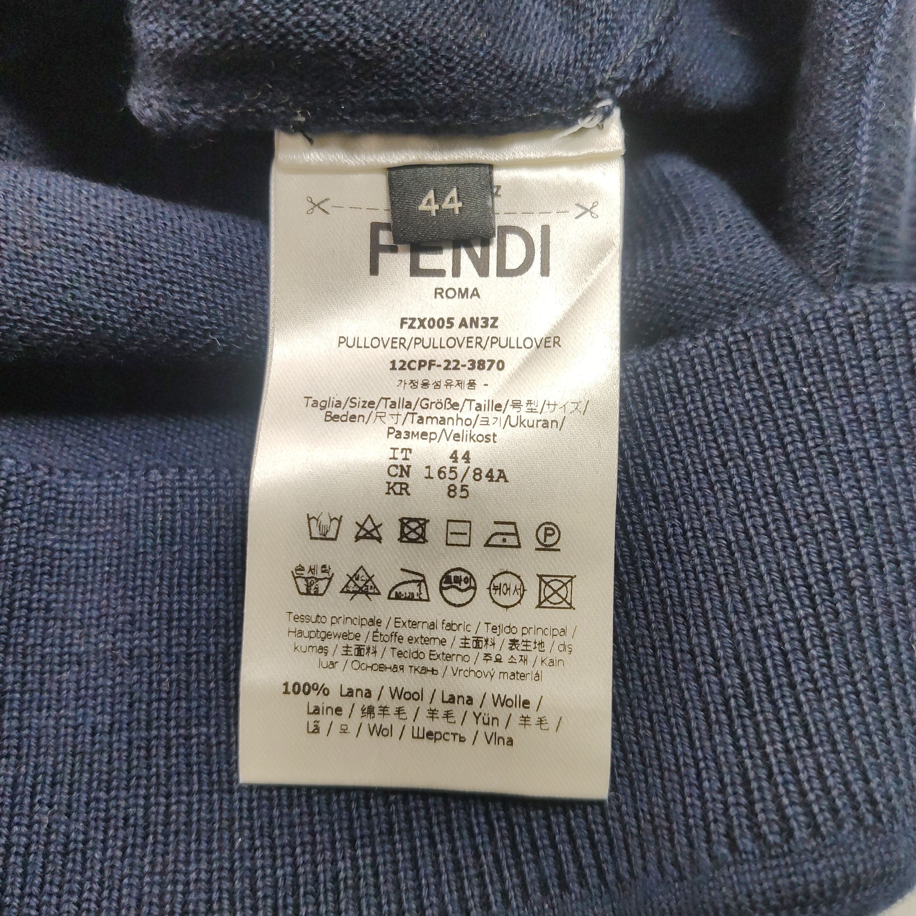 Fendi Fendi Landscape Monogram Knit Sweater IT 44 Size US S / EU 44-46 / 1 - 9 Thumbnail