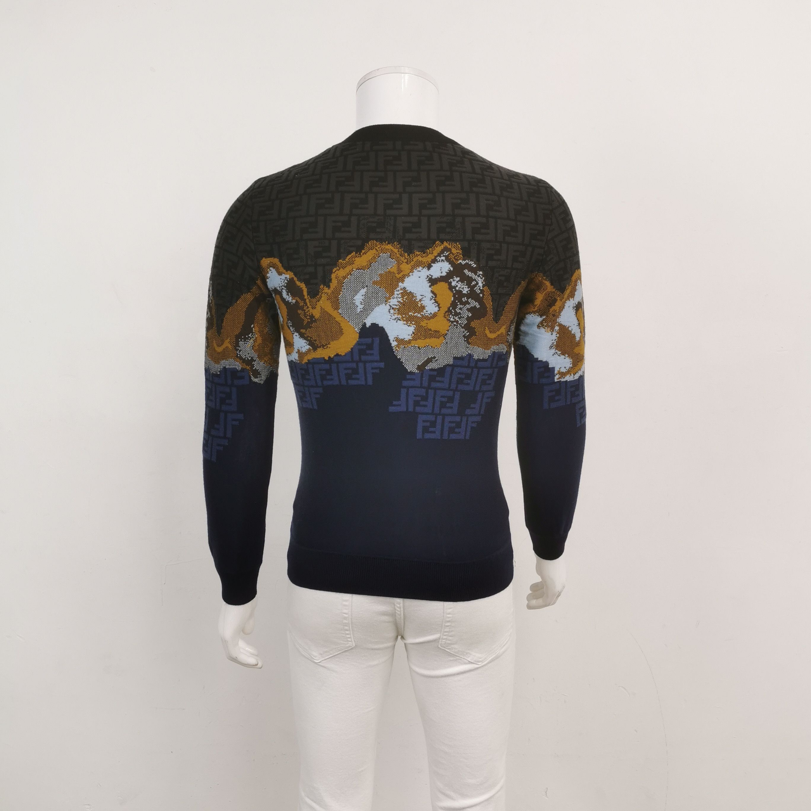 Fendi Fendi Landscape Monogram Knit Sweater IT 44 Size US S / EU 44-46 / 1 - 3 Thumbnail