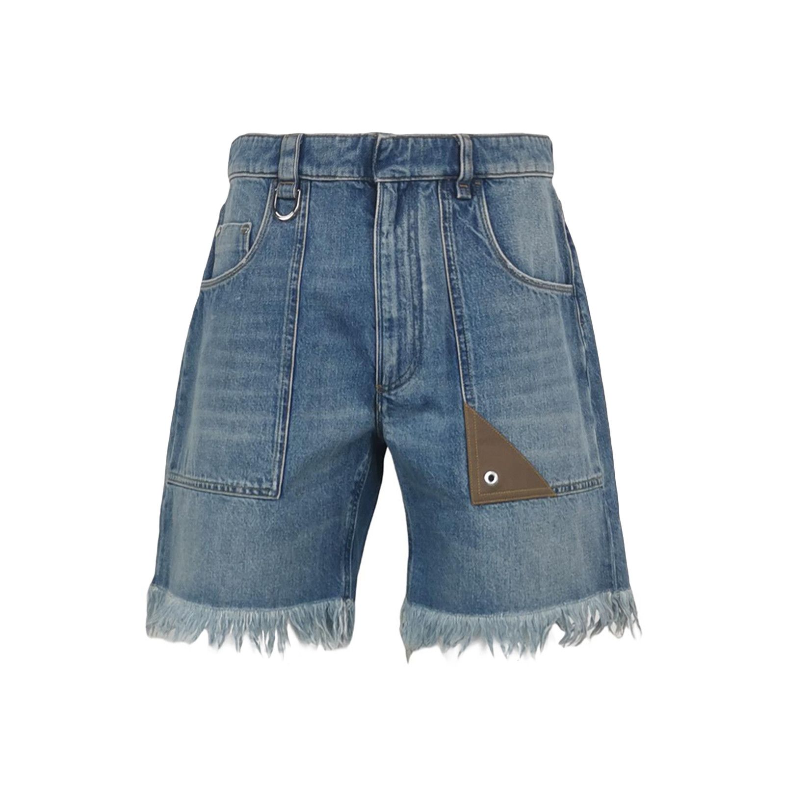 Fendi Fendi Fringed Denim Shorts Size 33 Size US 33 - 2 Thumbnail