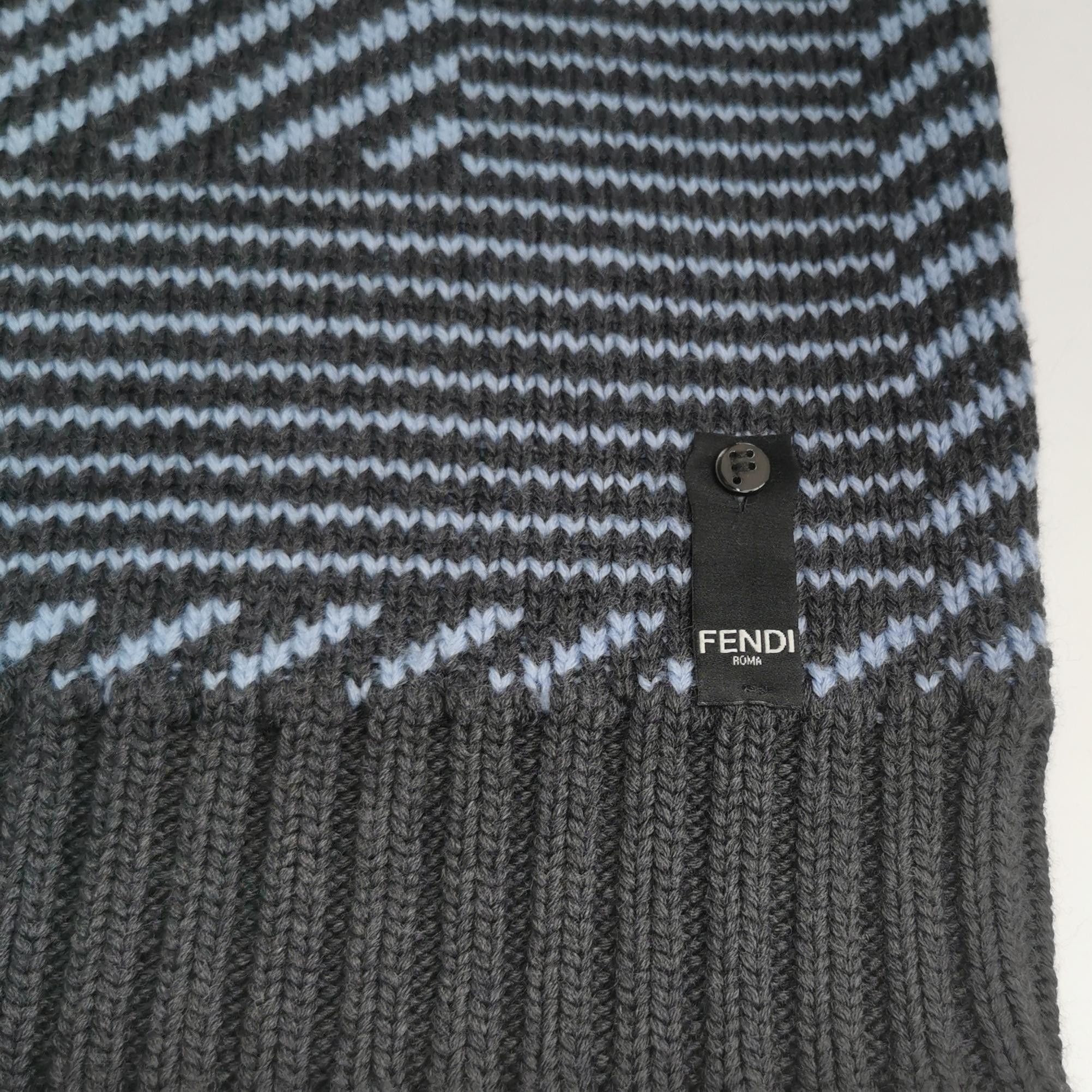 Fendi Fendi Patterned Wool Crewneck Sweater IT 44 Size US S / EU 44-46 / 1 - 4 Thumbnail