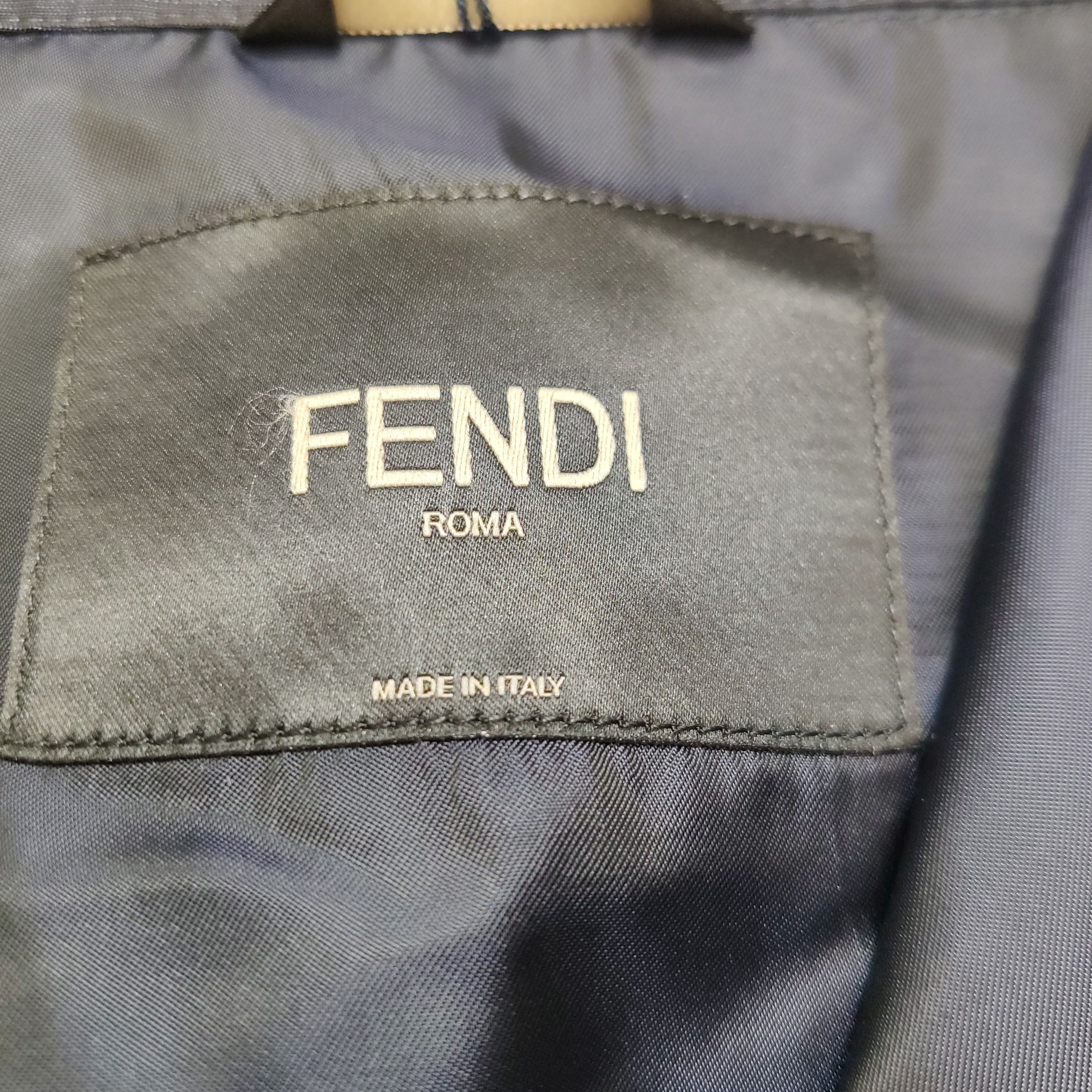 Fendi Fendi FF Monogram Jacquard Linen-Wool Jacket 46 Size US S / EU 44-46 / 1 - 6 Thumbnail
