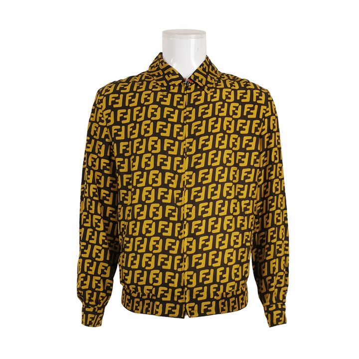 Fendi Fendi Reversible FF Monogram Silk Jacket Size 50 Size US M / EU 48-50 / 2 - 2 Thumbnail