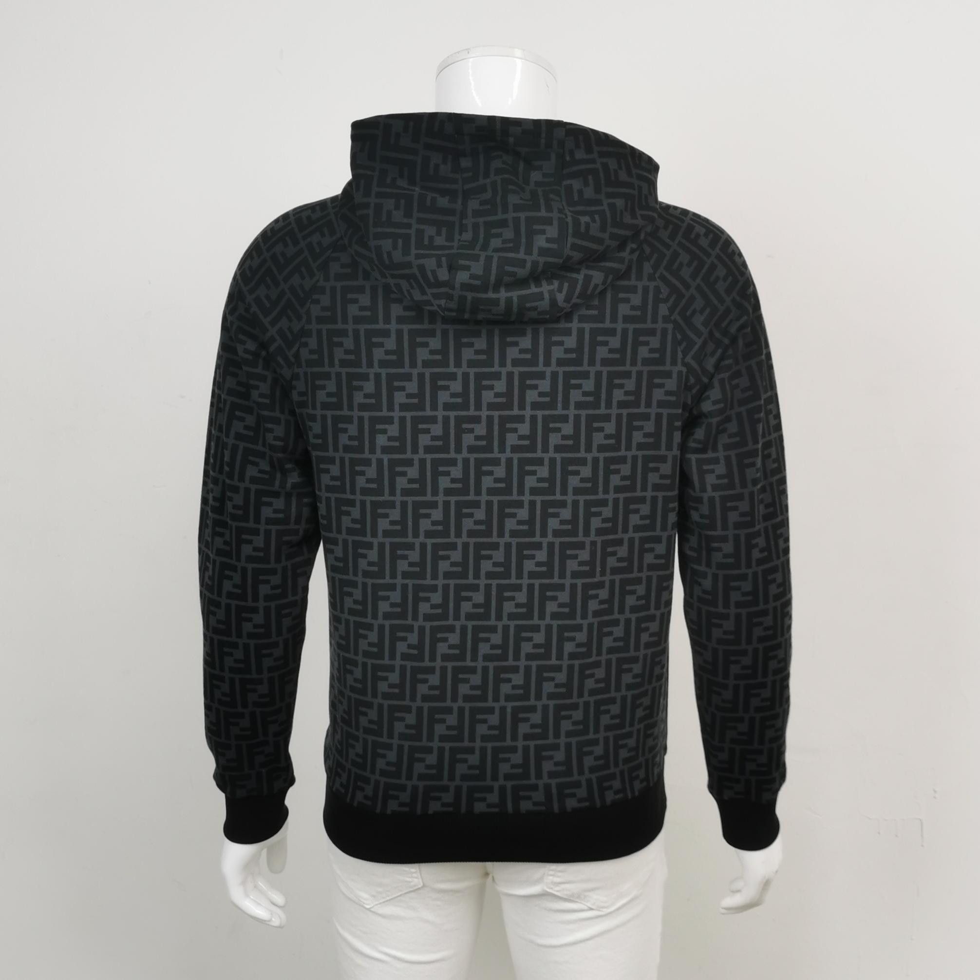 Fendi Fendi FF Monogram Cotton Hoodie Size S Size US S / EU 44-46 / 1 - 3 Thumbnail