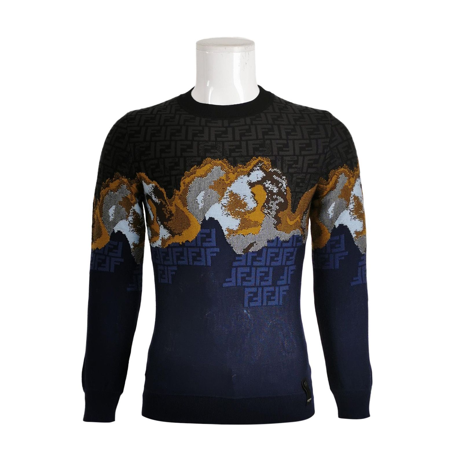 Fendi Fendi Monogram Mountain Intarsia Sweater IT 44 Size US S / EU 44-46 / 1 - 2 Thumbnail