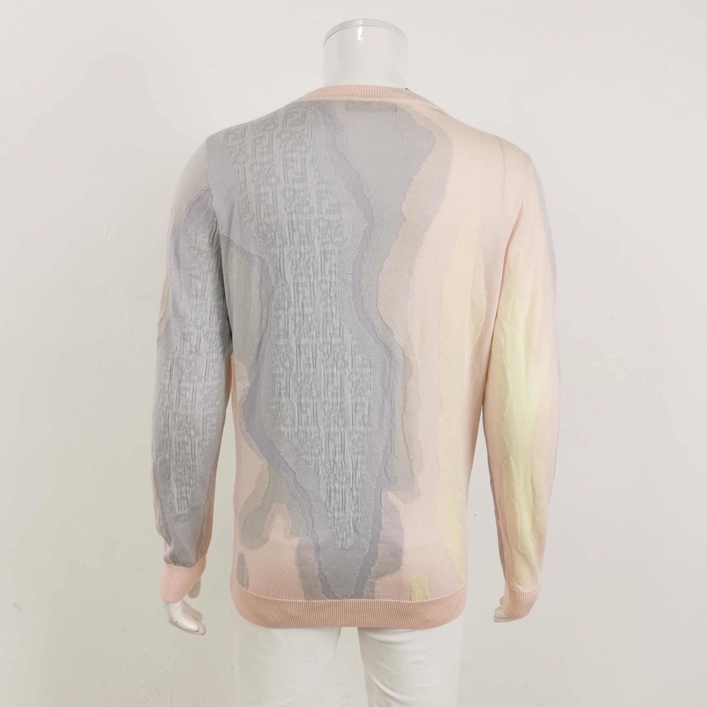 Fendi Fendi FF Monogram Intarsia Knit Sweater 52 Size US L / EU 52-54 / 3 - 3 Thumbnail