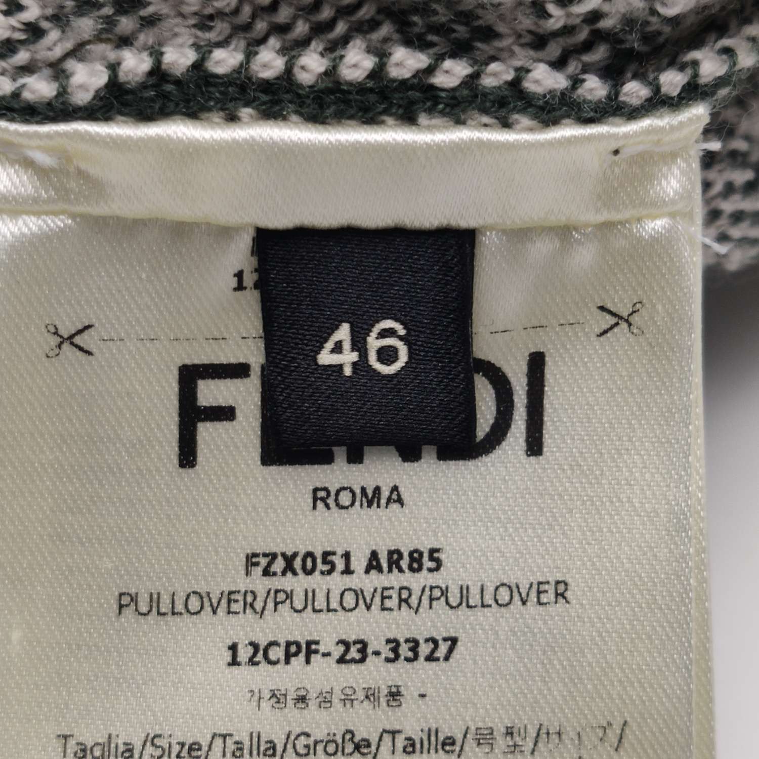 Fendi Fendi FF Monogram Wool Pullover Size 46 Size US S / EU 44-46 / 1 - 7 Thumbnail