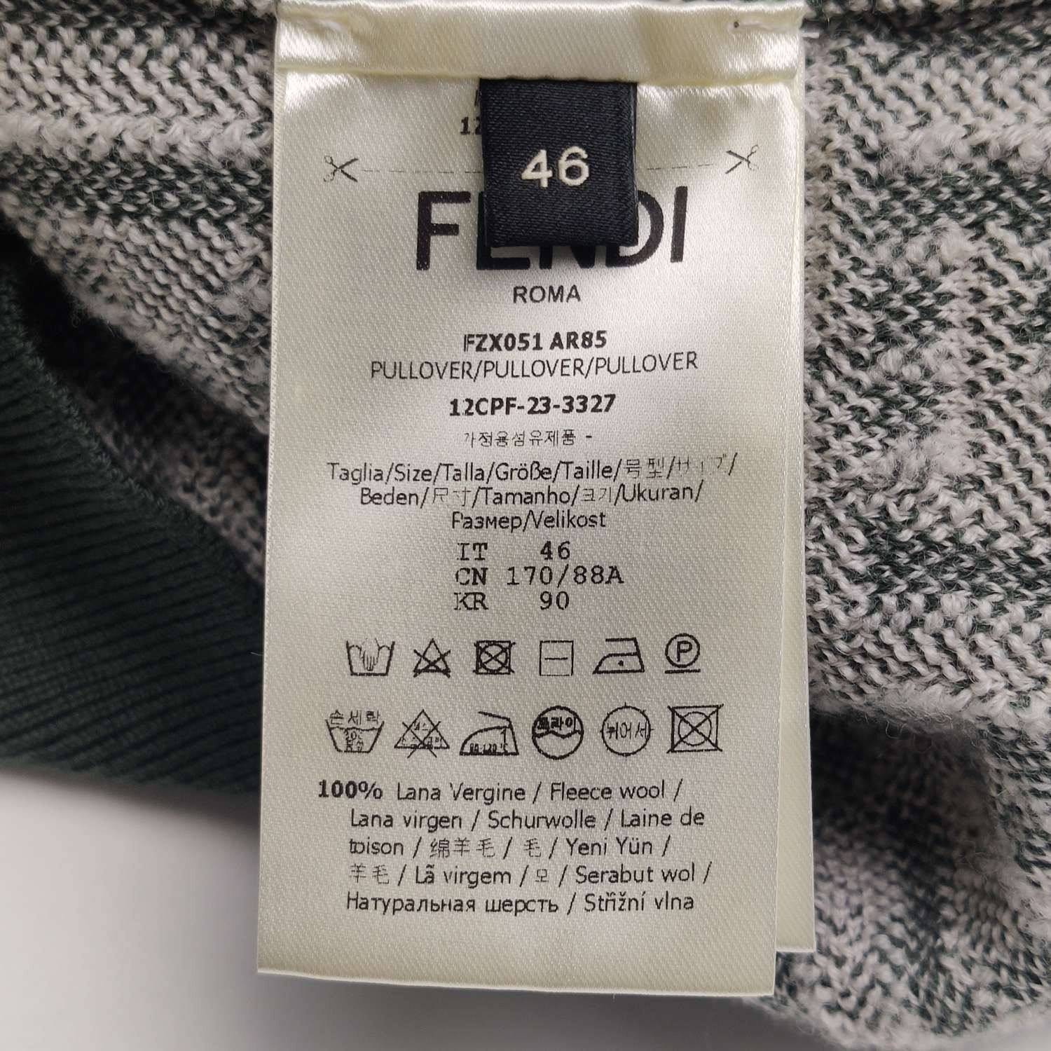 Fendi Fendi FF Monogram Wool Pullover Size 46 Size US S / EU 44-46 / 1 - 9 Thumbnail