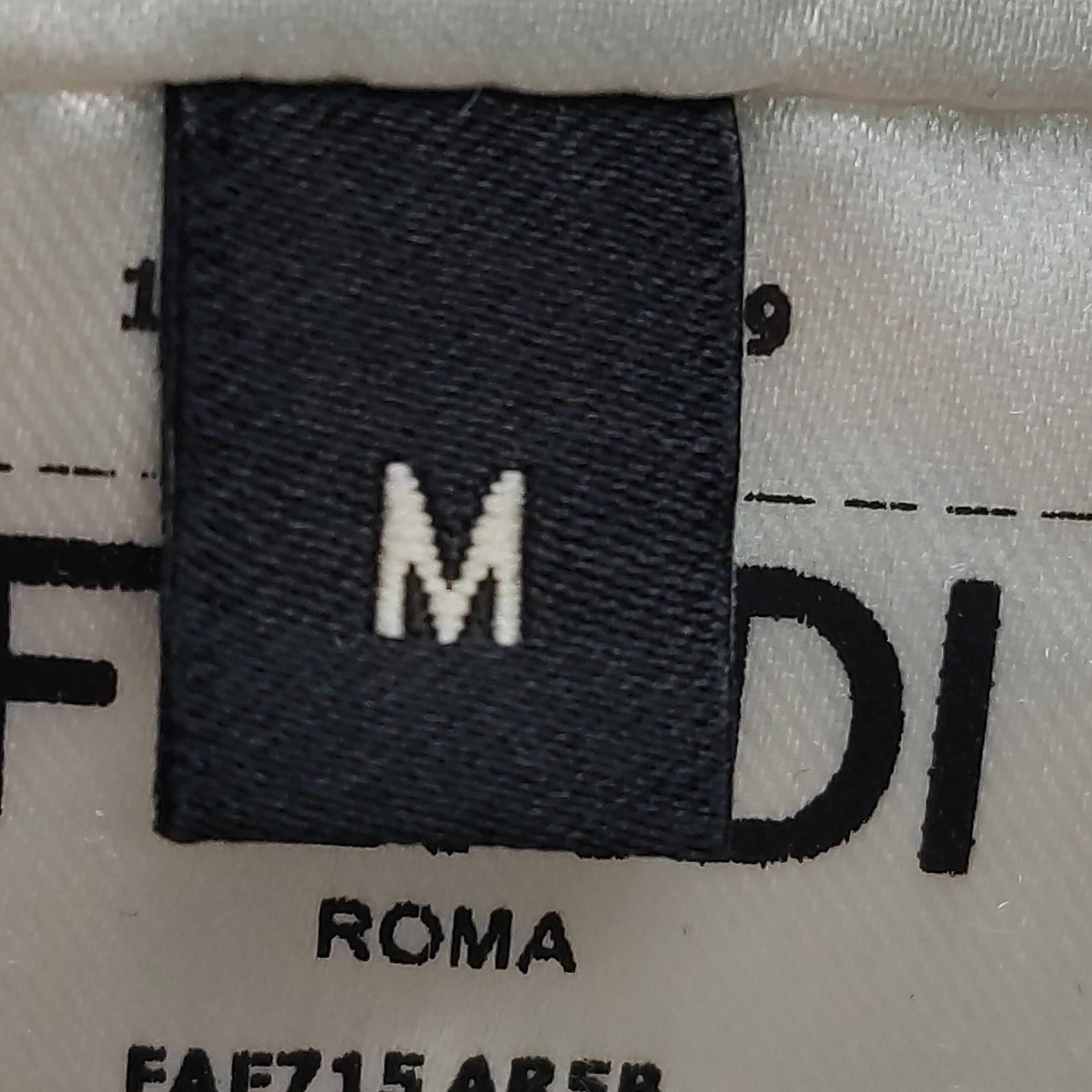 Fendi Fendi Double F Logo Contrast Collar T-Shirt Size M Size US M / EU 48-50 / 2 - 8 Thumbnail