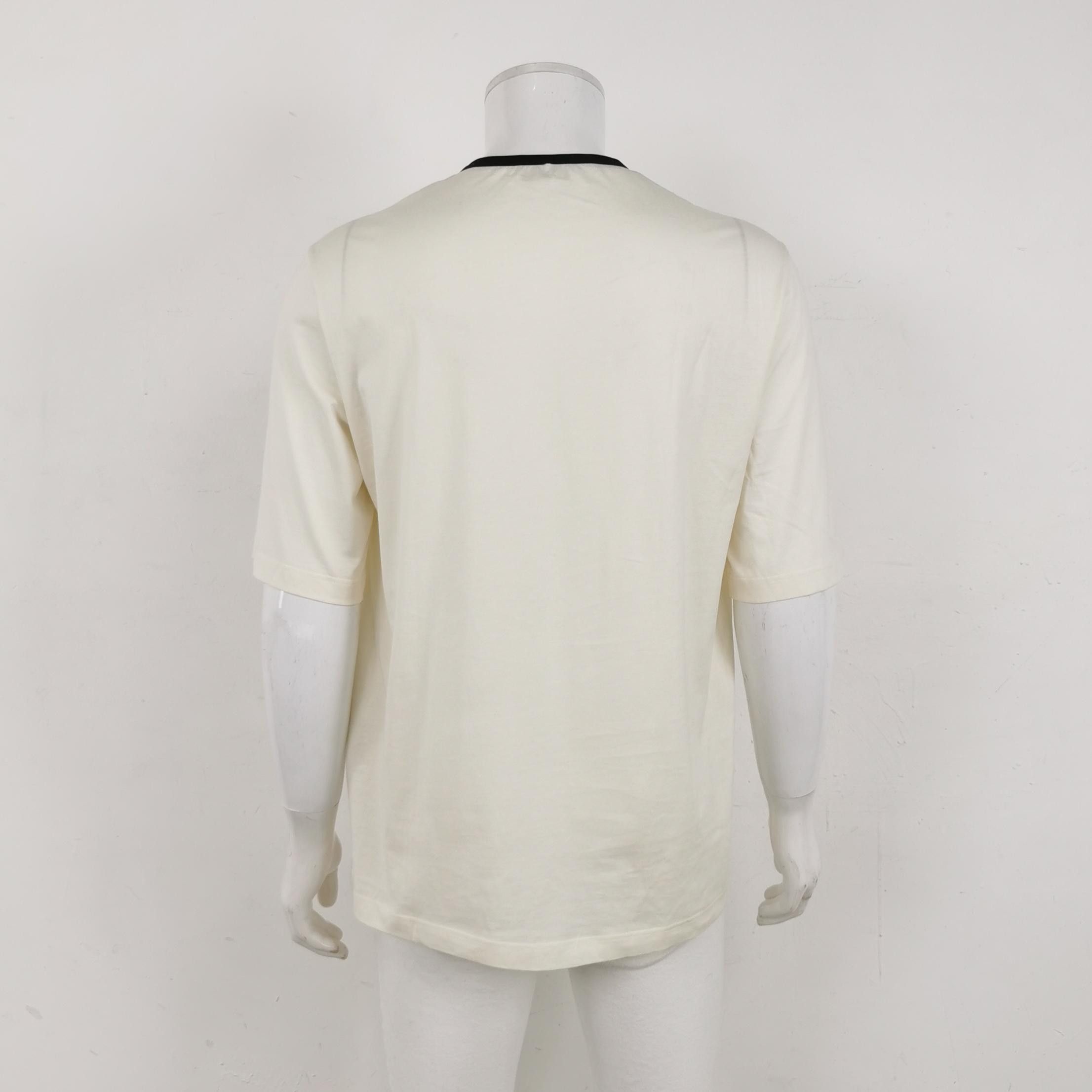Fendi Fendi Double F Logo Contrast Collar T-Shirt Size M Size US M / EU 48-50 / 2 - 3 Thumbnail