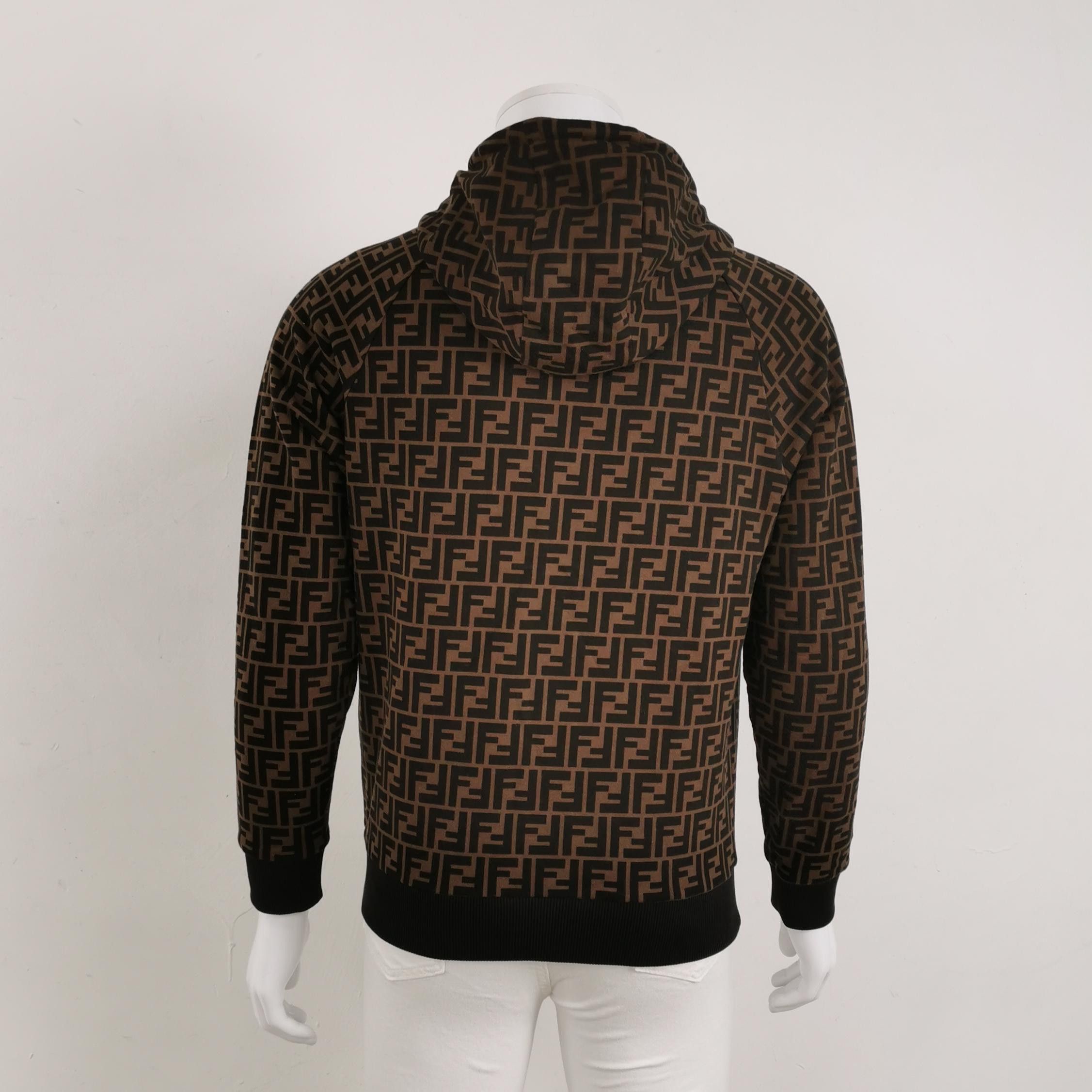 Fendi Fendi FF Monogram Contrast Trim Hoodie Size S Size US S / EU 44-46 / 1 - 3 Thumbnail