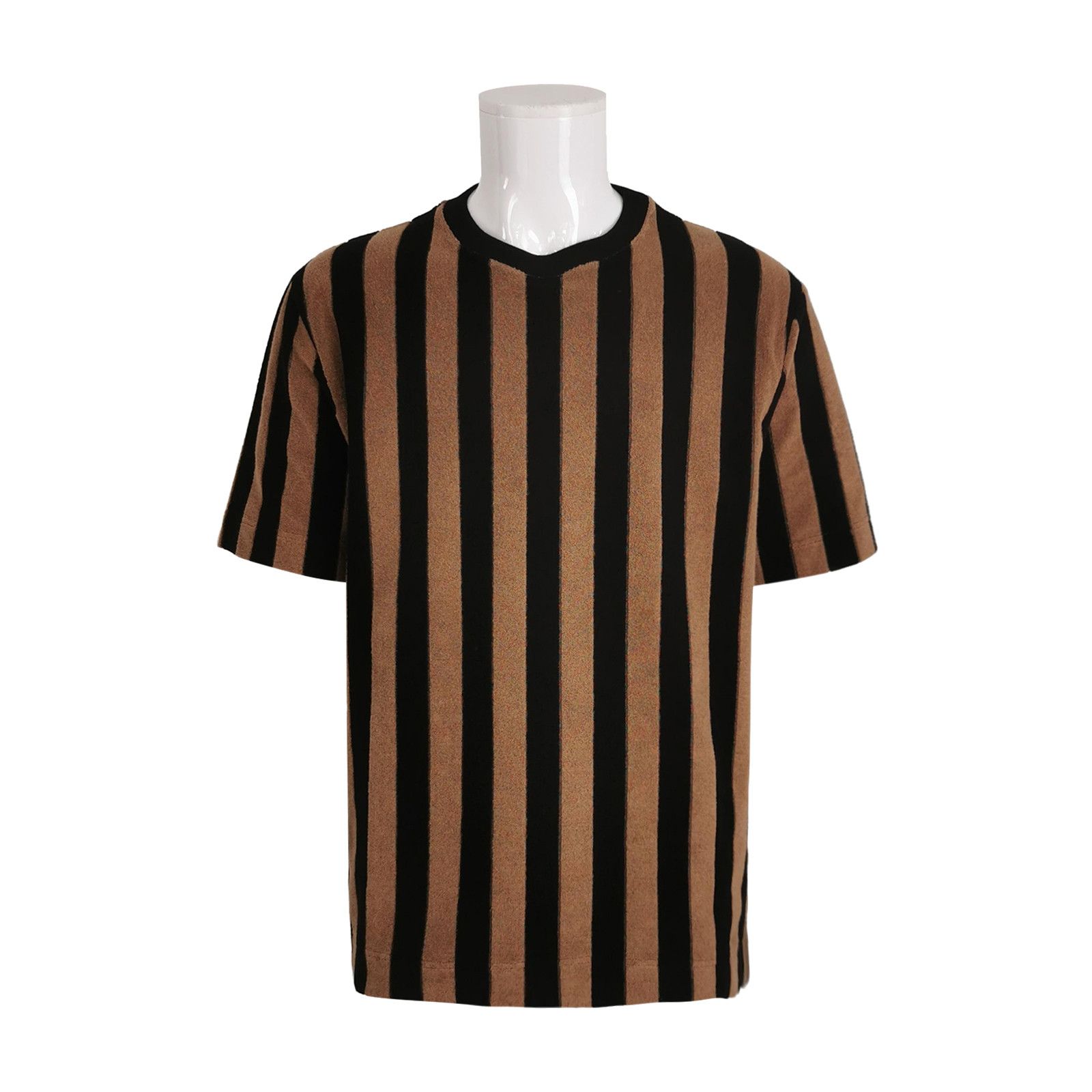 Fendi Fendi Striped FF Logo Knitted T-Shirt L Size US L / EU 52-54 / 3 - 2 Thumbnail