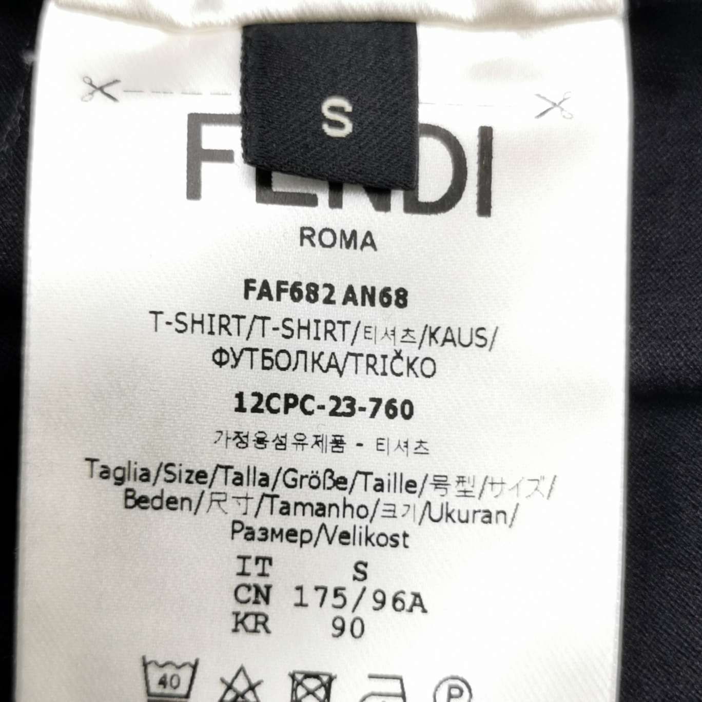 Fendi Fendi Diagonal FF Monogram T-Shirt Size S Size US S / EU 44-46 / 1 - 6 Thumbnail