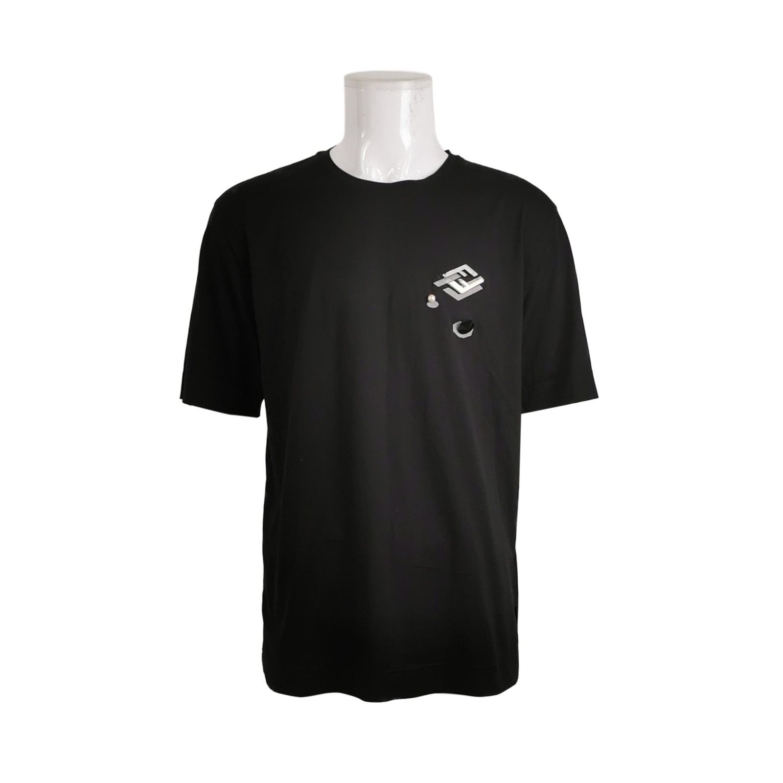 Fendi Fendi 3D Logo Embellished T-Shirt L Size US L / EU 52-54 / 3 - 2 Thumbnail