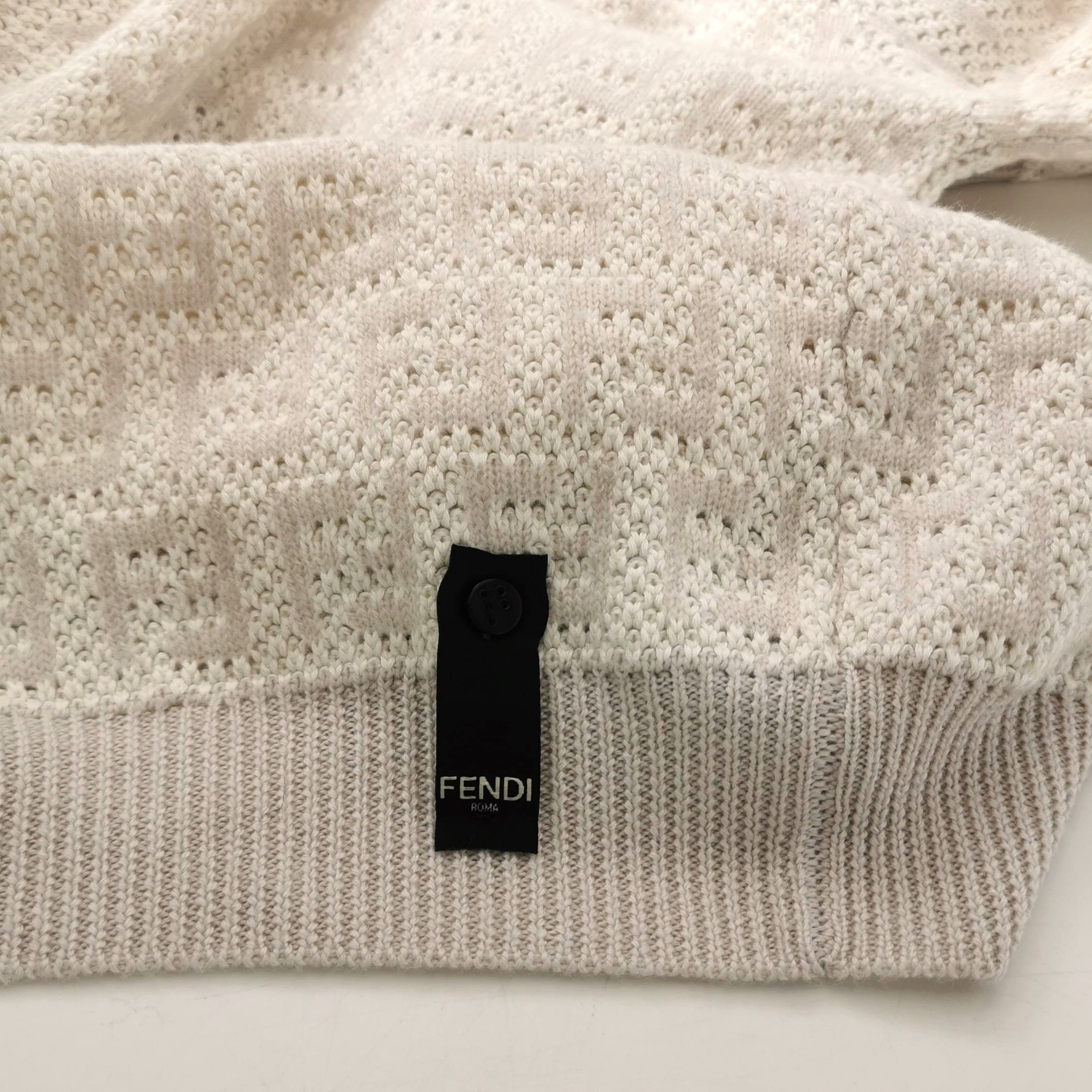 Fendi Fendi Zucca Monogram Knit Sweater Size 54 Size US L / EU 52-54 / 3 - 4 Thumbnail
