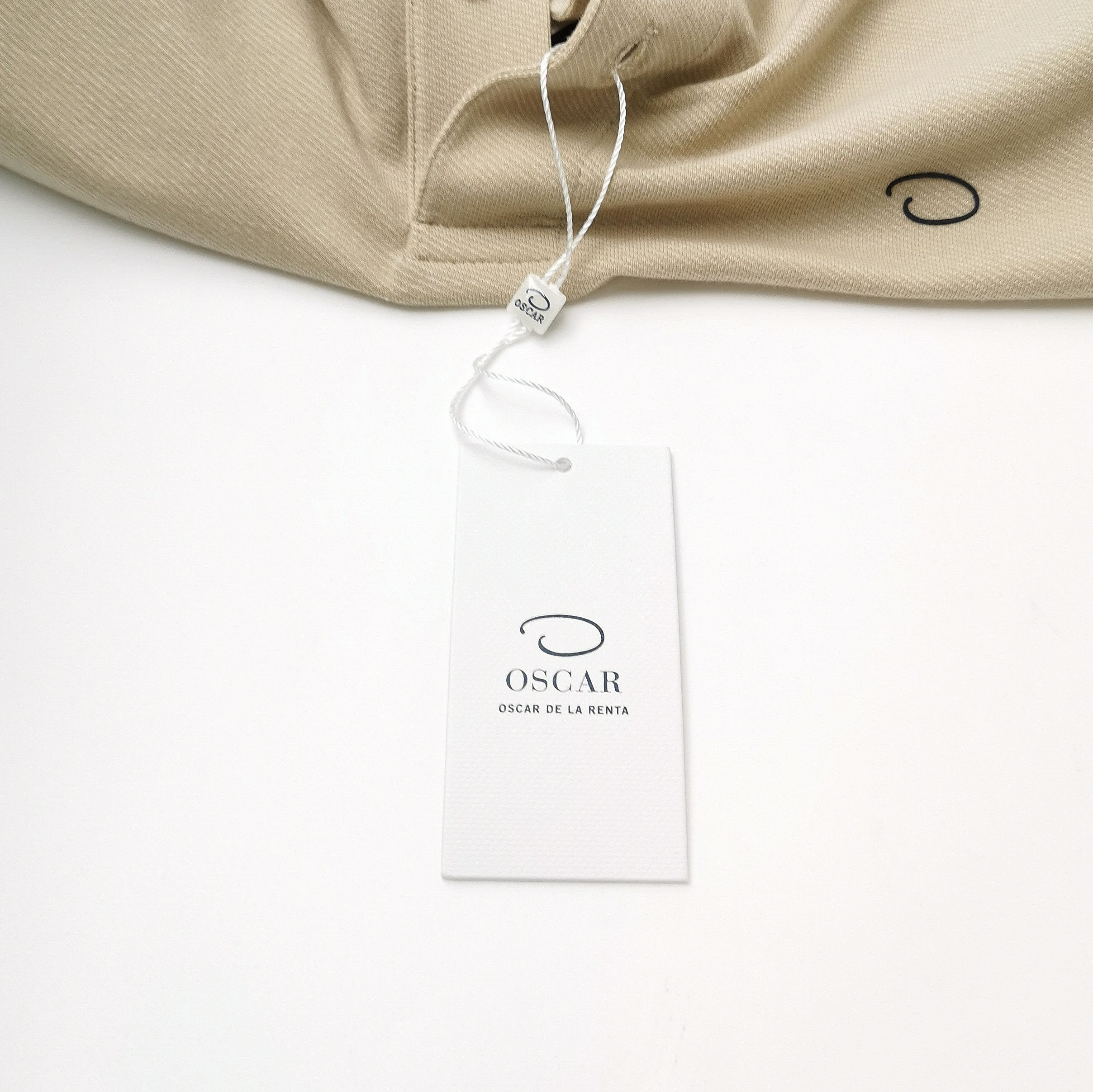 Oscar De La Renta Oscar de la Renta Trimmed Beige Polo Shirt S Size US S / EU 44-46 / 1 - 5 Thumbnail