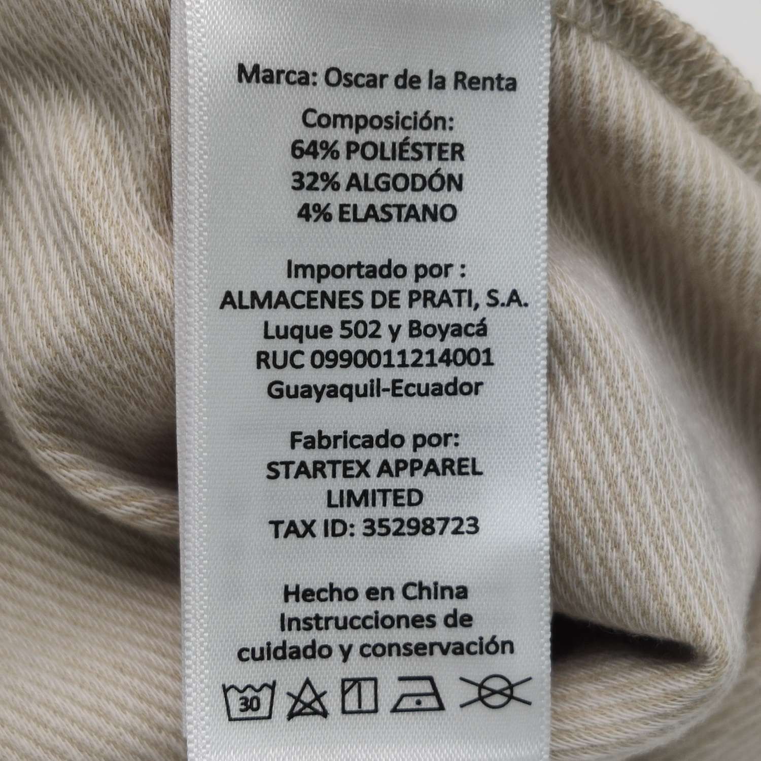 Oscar De La Renta Oscar de la Renta Trimmed Beige Polo Shirt S Size US S / EU 44-46 / 1 - 10 Thumbnail