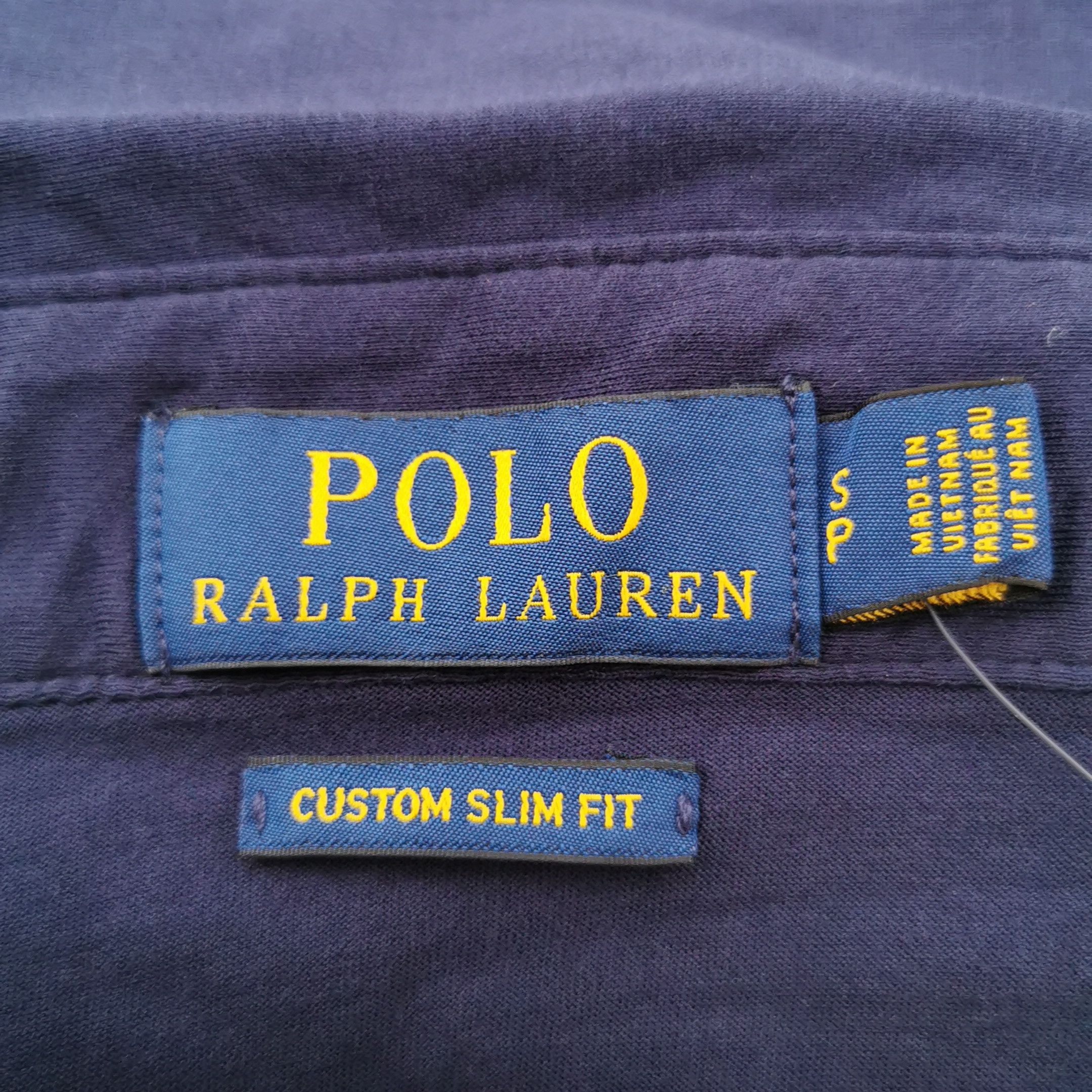 Polo Ralph Lauren Polo Ralph Lauren Navy Blue Cotton Polo Size S Size US S / EU 44-46 / 1 - 6 Thumbnail
