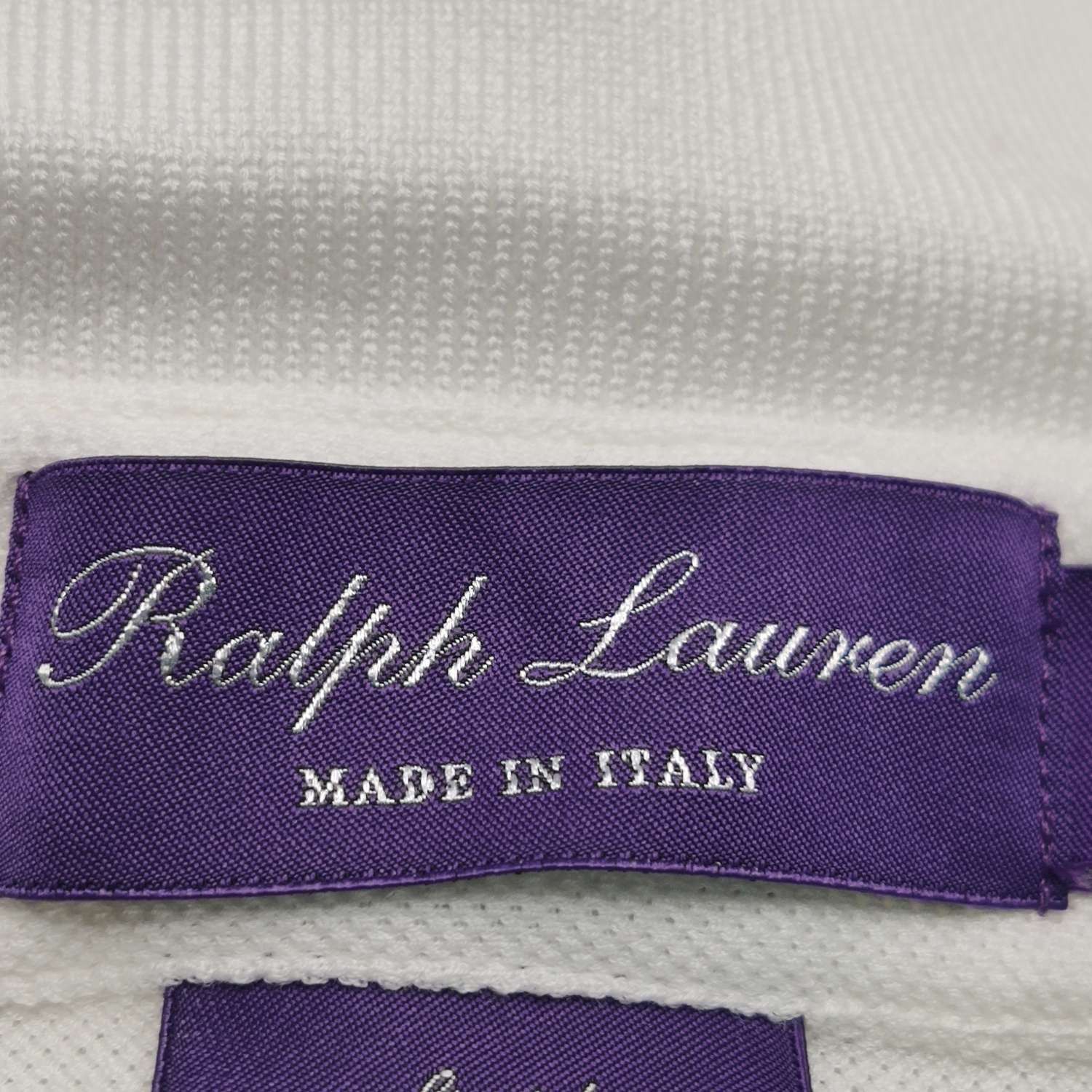 Ralph Lauren Ralph Lauren Purple Label White Cotton Polo Shirt Size L Size US L / EU 52-54 / 3 - 6 Thumbnail