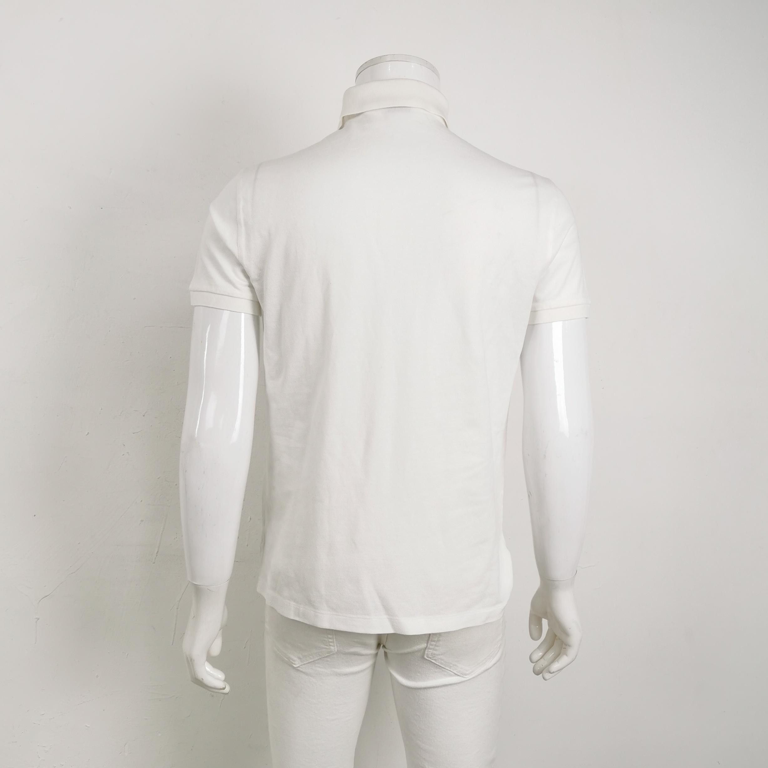 Ralph Lauren Ralph Lauren Purple Label White Cotton Polo Shirt Size L Size US L / EU 52-54 / 3 - 3 Thumbnail