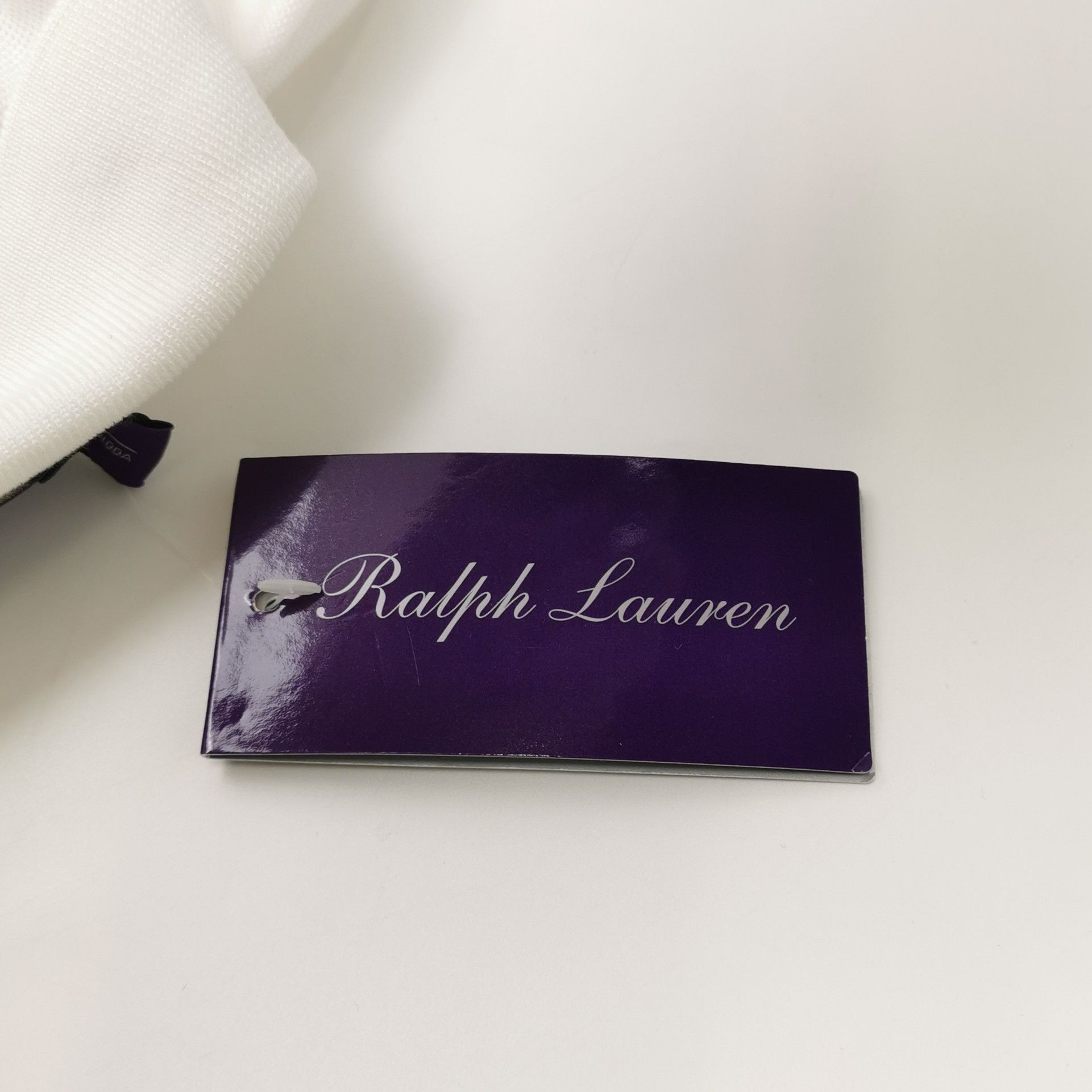 Ralph Lauren Ralph Lauren Purple Label White Cotton Polo Shirt Size L Size US L / EU 52-54 / 3 - 4 Thumbnail