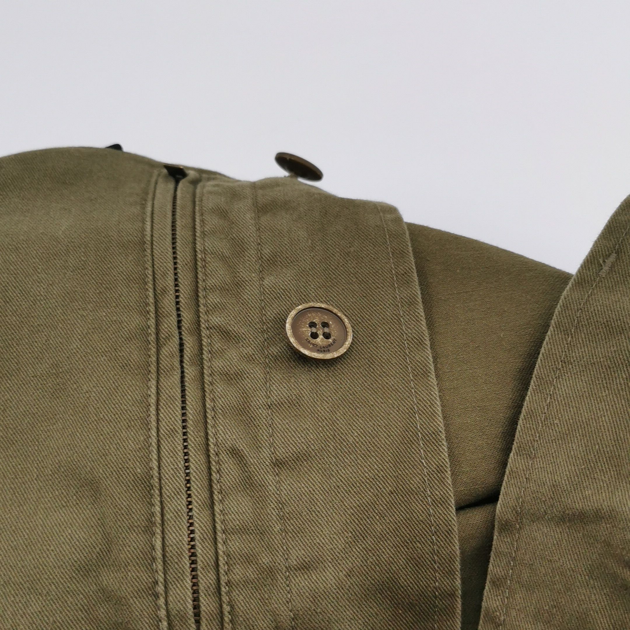 Saint Laurent Paris Saint Laurent Cotton Ramie Military Field Jacket 42 (XS) Size US XS / EU 42 / 0 - 10 Thumbnail