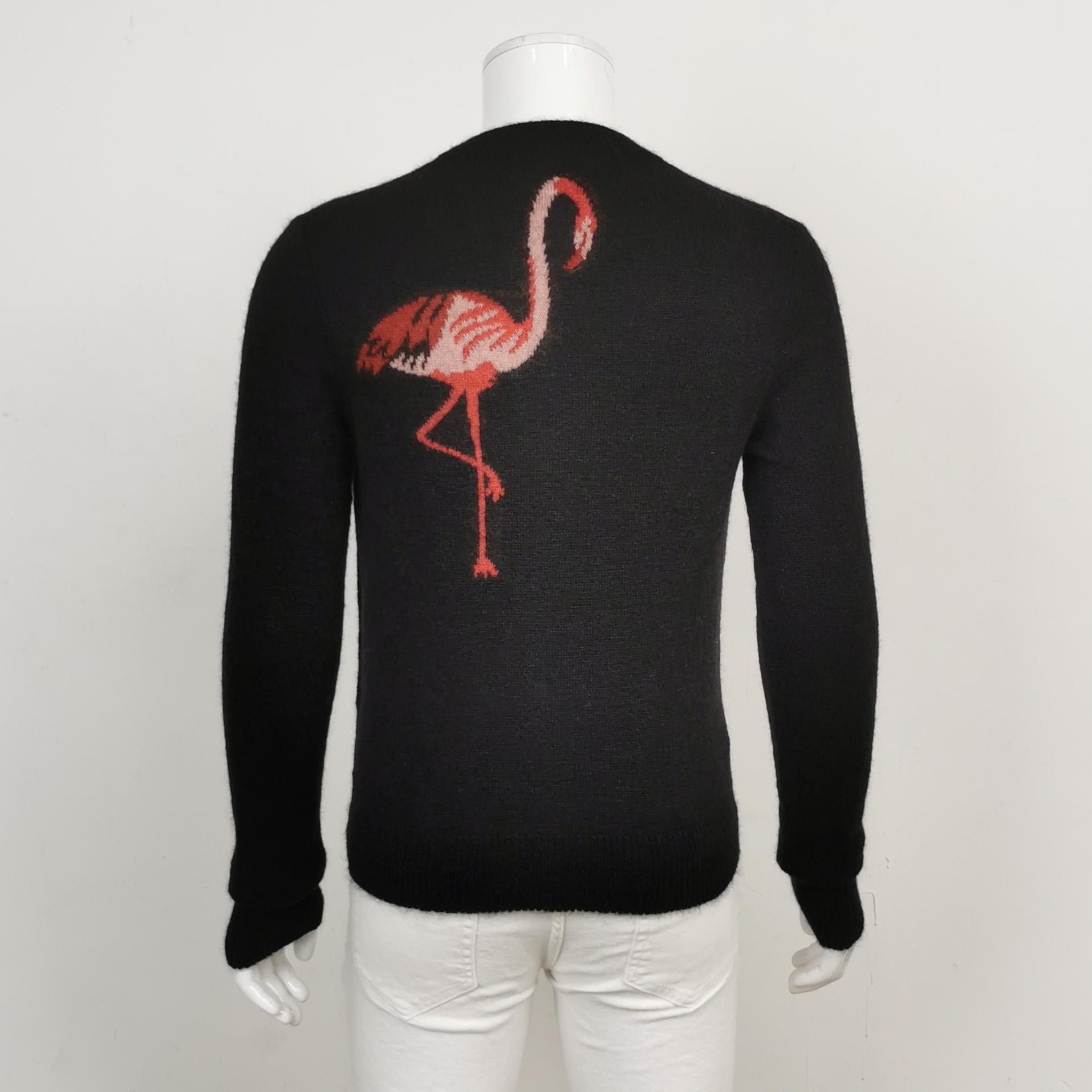 Saint Laurent Paris Saint Laurent Flamingo Mohair Blend Sweater XS Size US XS / EU 42 / 0 - 3 Thumbnail