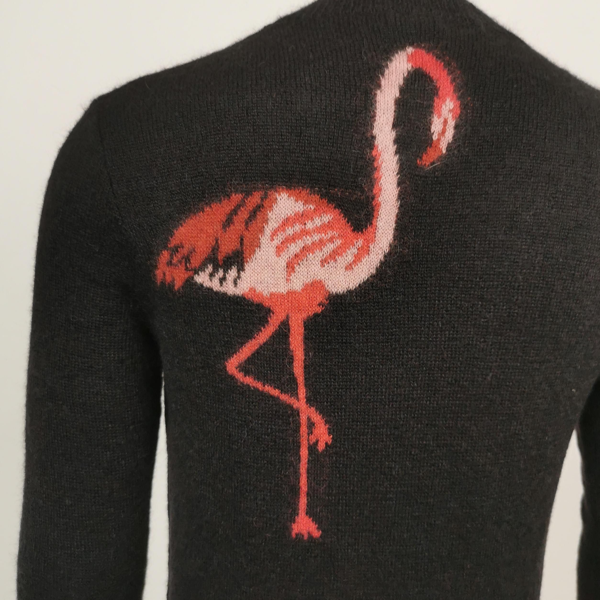 Saint Laurent Paris Saint Laurent Flamingo Mohair Blend Sweater XS Size US XS / EU 42 / 0 - 4 Thumbnail