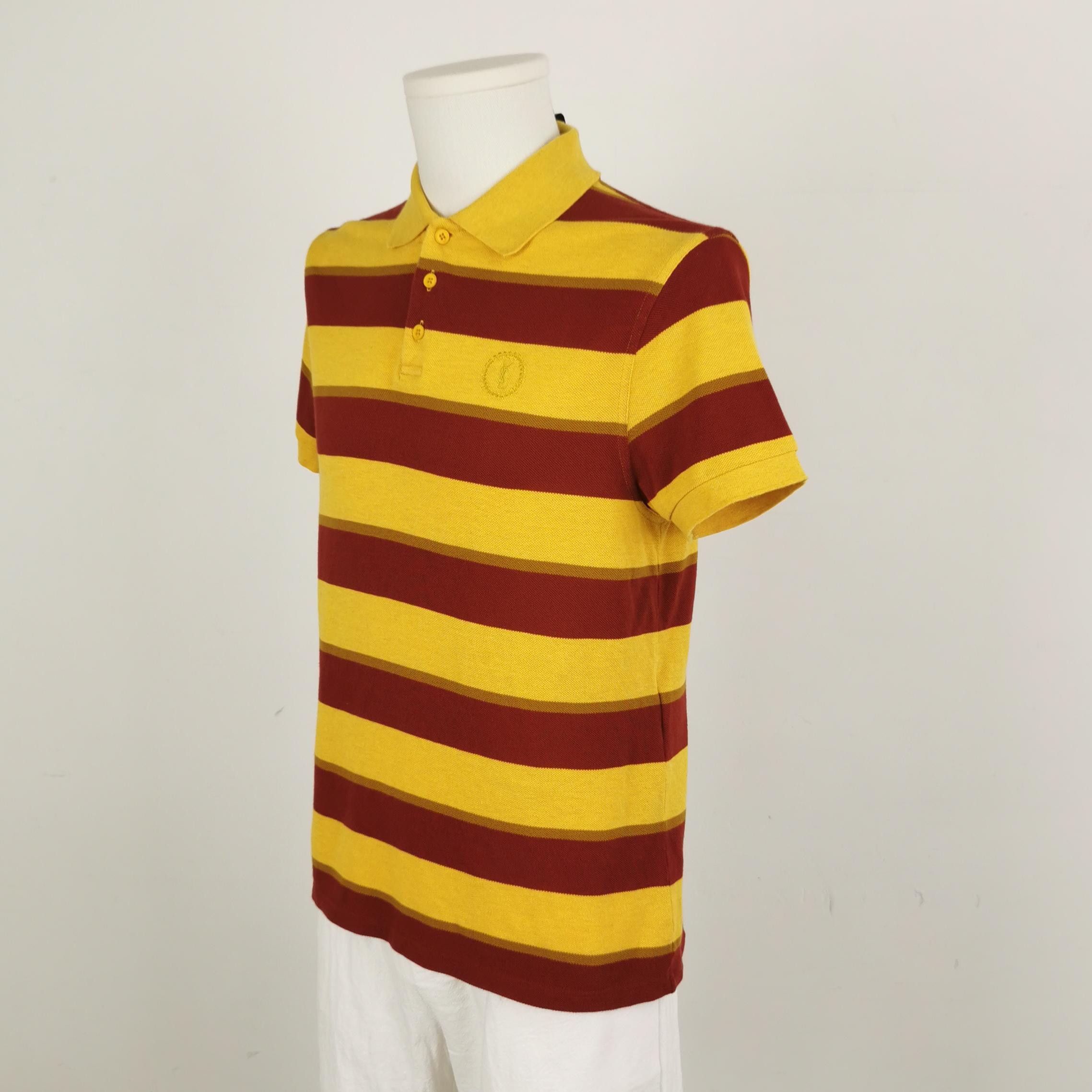 Saint Laurent Paris Saint Laurent Striped Cotton Polo Shirt XS Size US XS / EU 42 / 0 - 3 Thumbnail